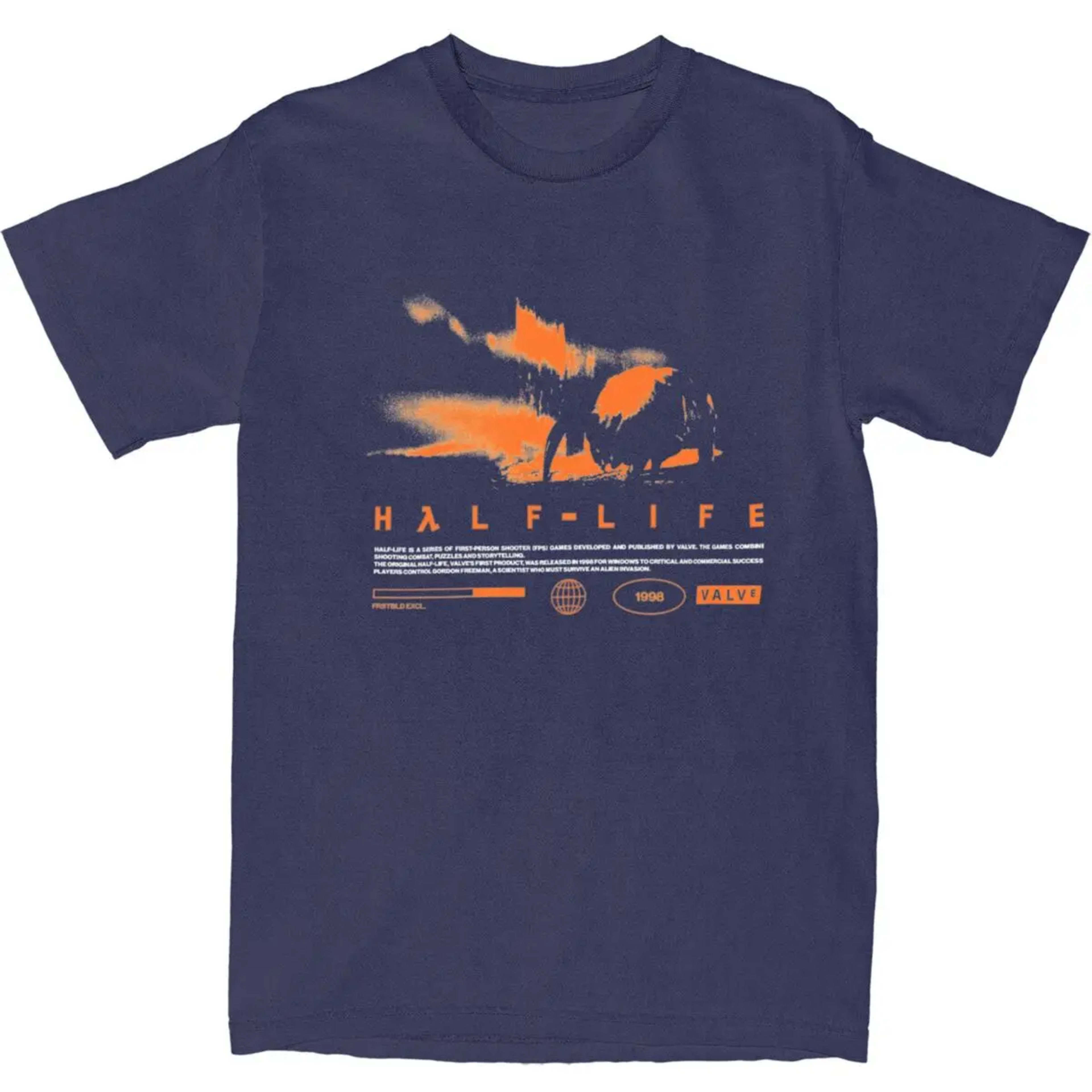 Men T Shirt Videogames HALFS LIFES V3 T-Shirts Trendy Cool Summer Tees Funny Print Pure Cotton Tops Plus Size 5XL 10