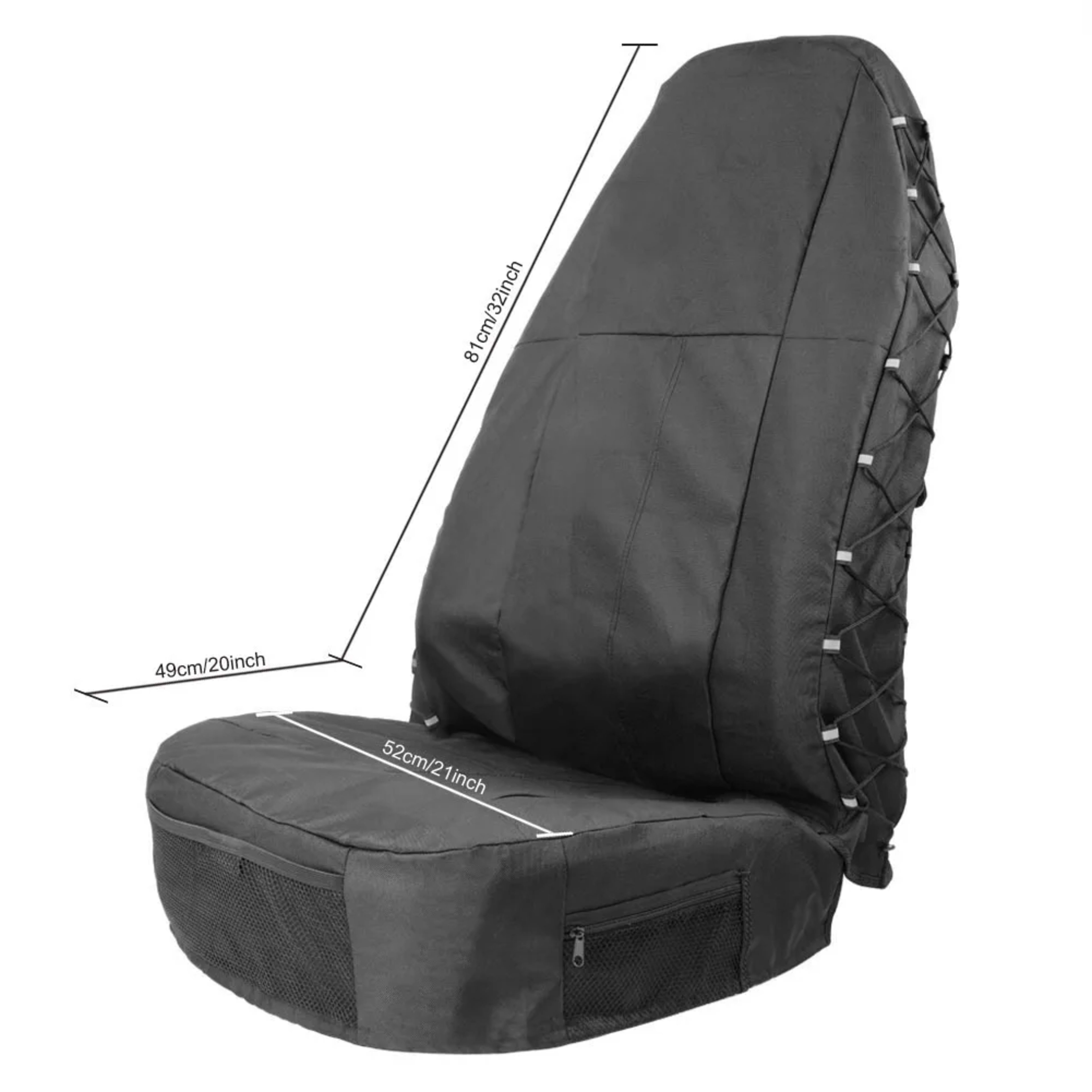 Car Front Seat Cover Auto Accessories Elements Personal Protector with Storage Pockets Car Part Ornaments for TIROL 5