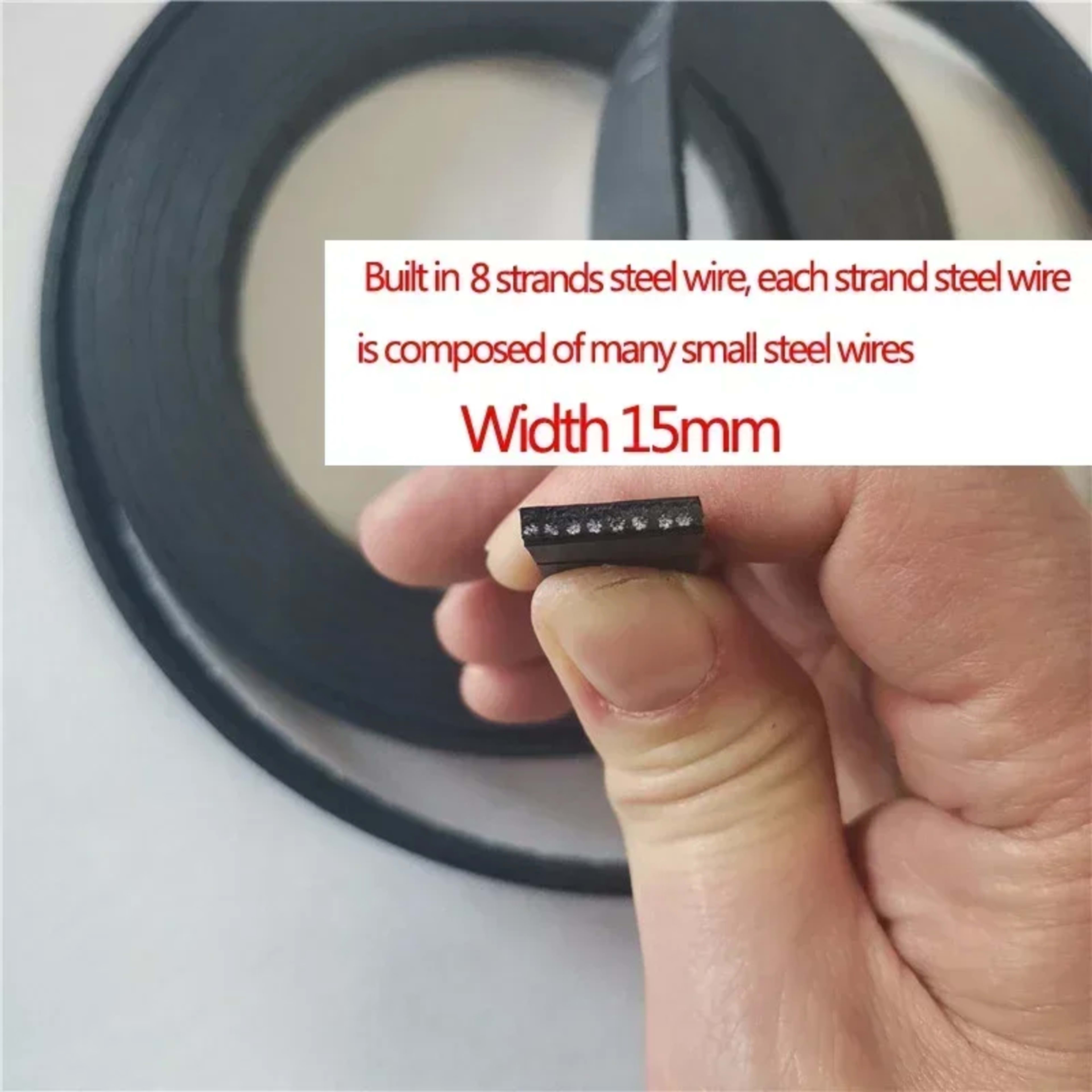 Fitness Equipment Accessories Steel Flat Belt,Ployamide Aramid Belting,Width 10-80mm,Thinkness 3mm, Leg Kicking Machine  6