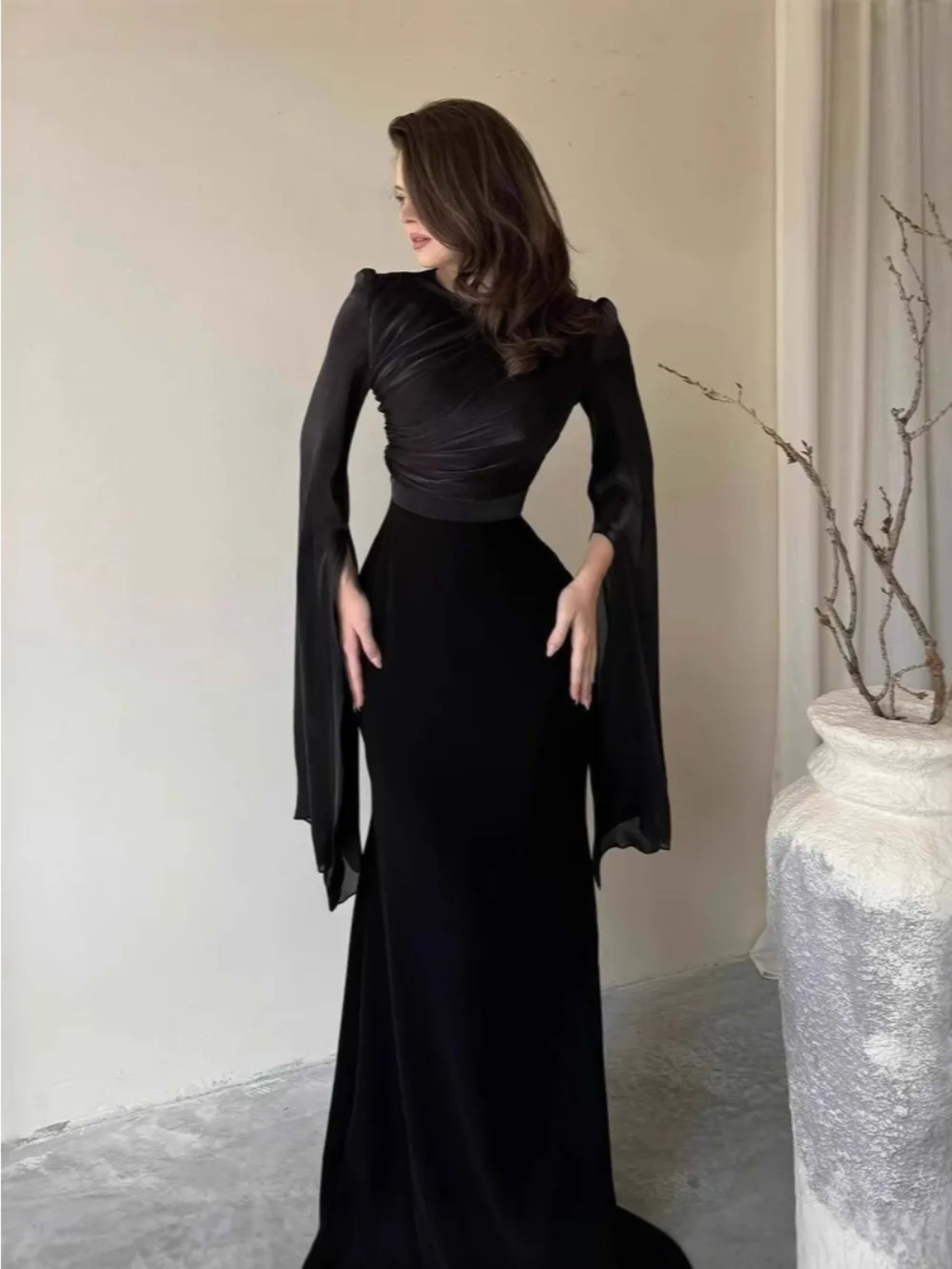 Muslim Dress for Women Party Abaya Dresses Bat Sleeve Ramadan Eid Arab Long Robe Morocco Dubai Kaftan Islam Vestidos Jal 3