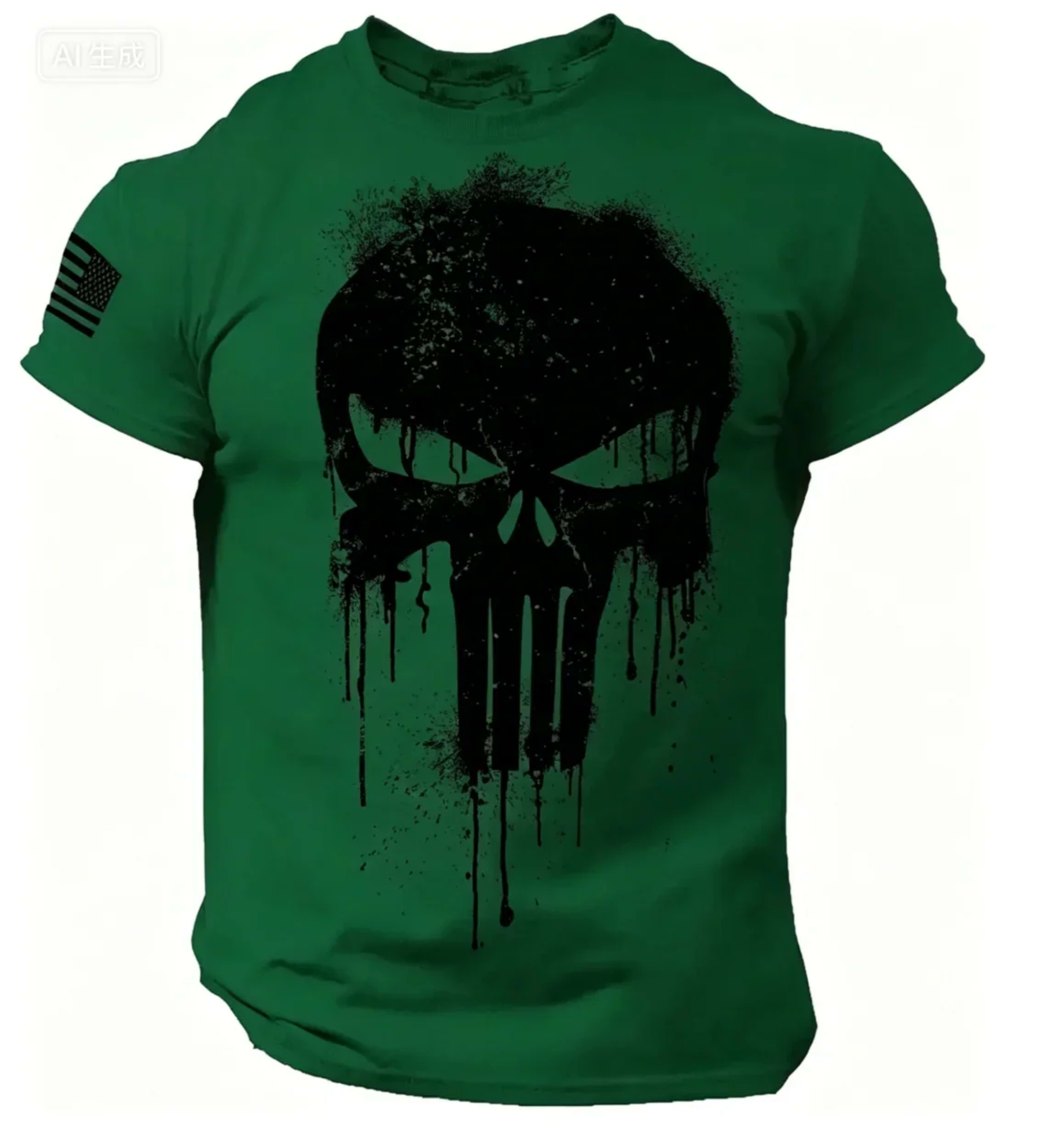 Men's T shirt for men 3D Print Patriotic Dropped T Shirt Oversized Short-Sleeved Sportswear Men Clothing Top Tees 8