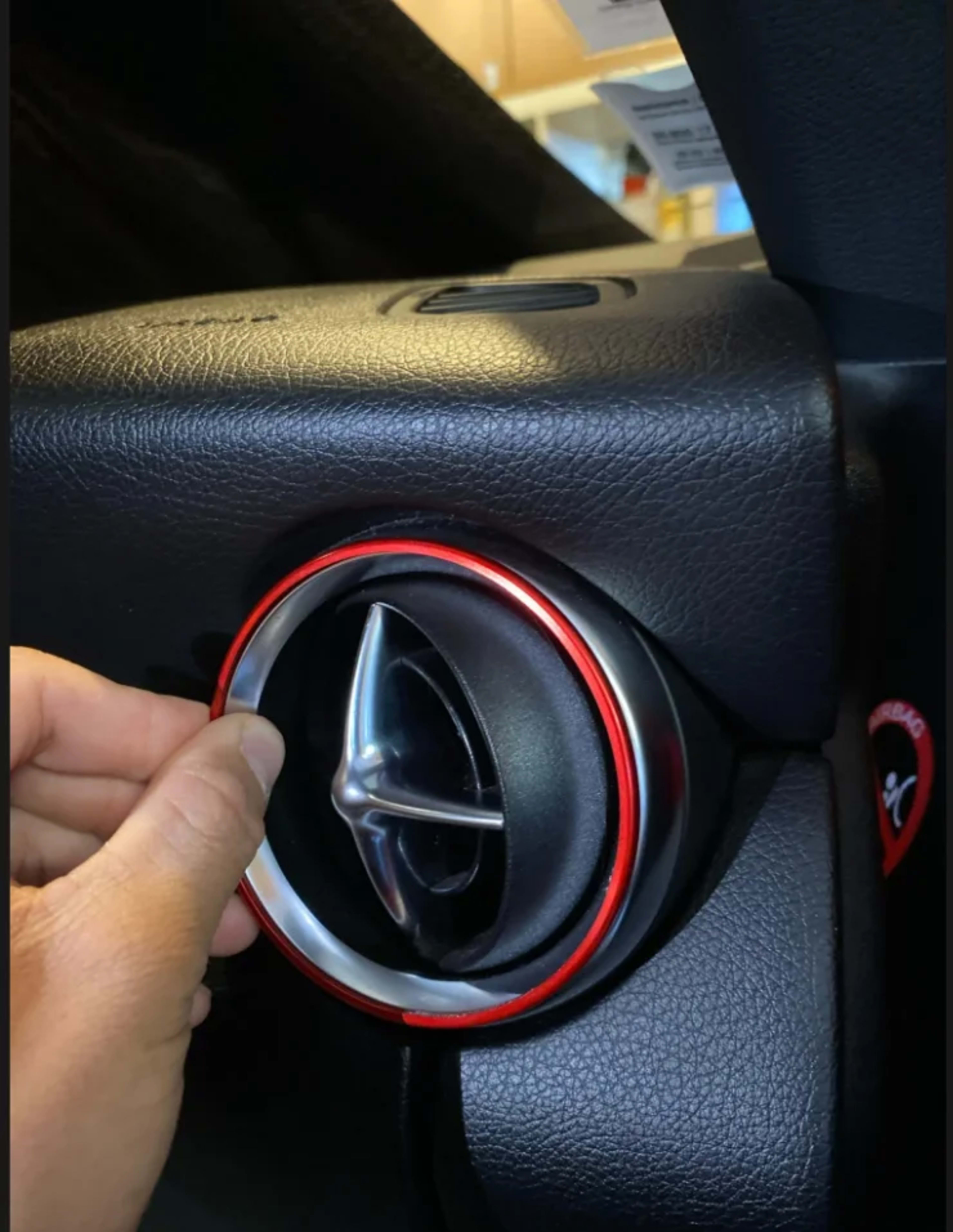 Car Accessories For Mercedes Benz SLK SLC R172 SLC180 SLC200 SCL300 SLC43 AMG Air Conditioner Outlet Decorative Sticker 1