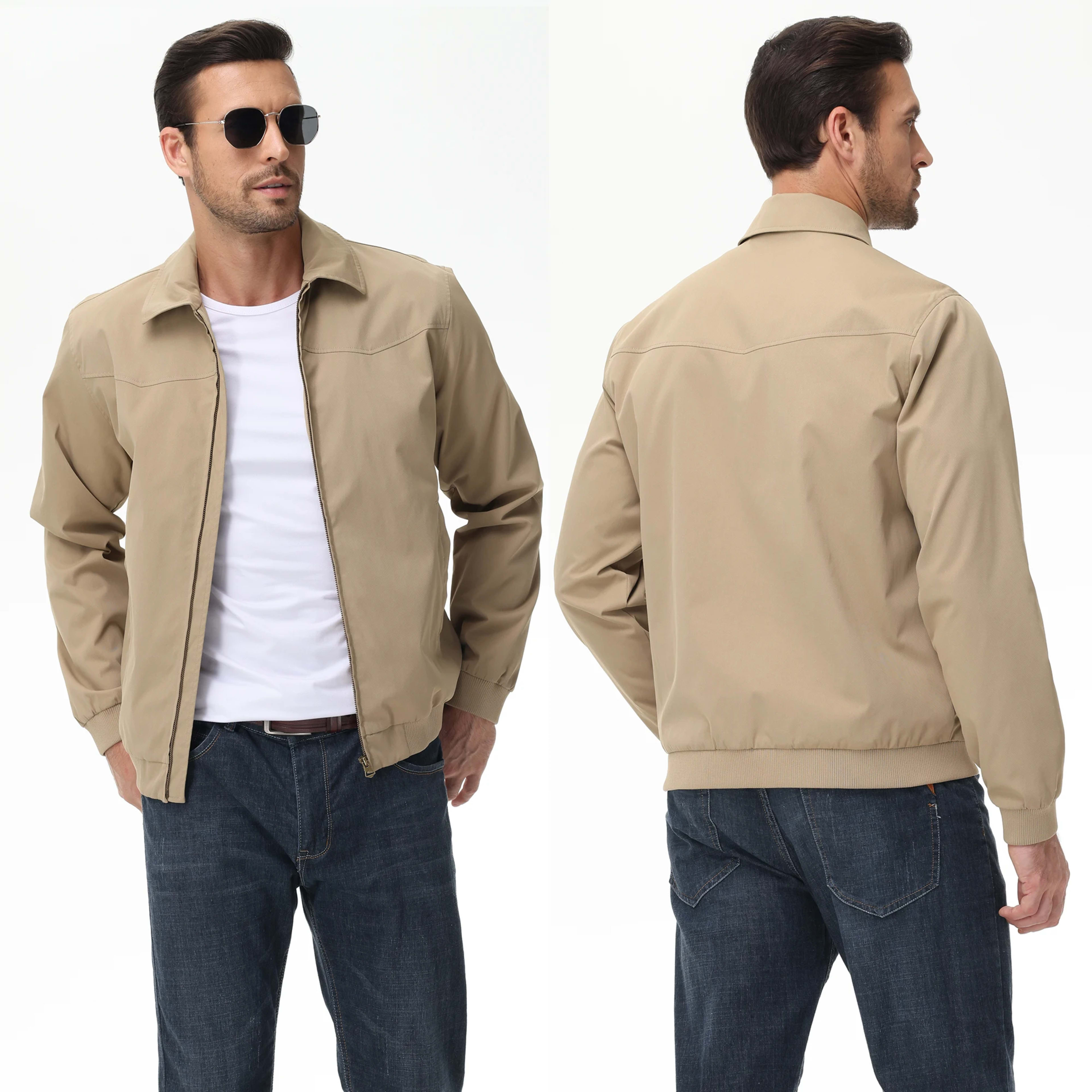 Mens Business Casua Jacket, Autumn Winter Windbreaker Waterproof Warm Coat with Inner Pocket Daily Workout A Gift for Pr 7