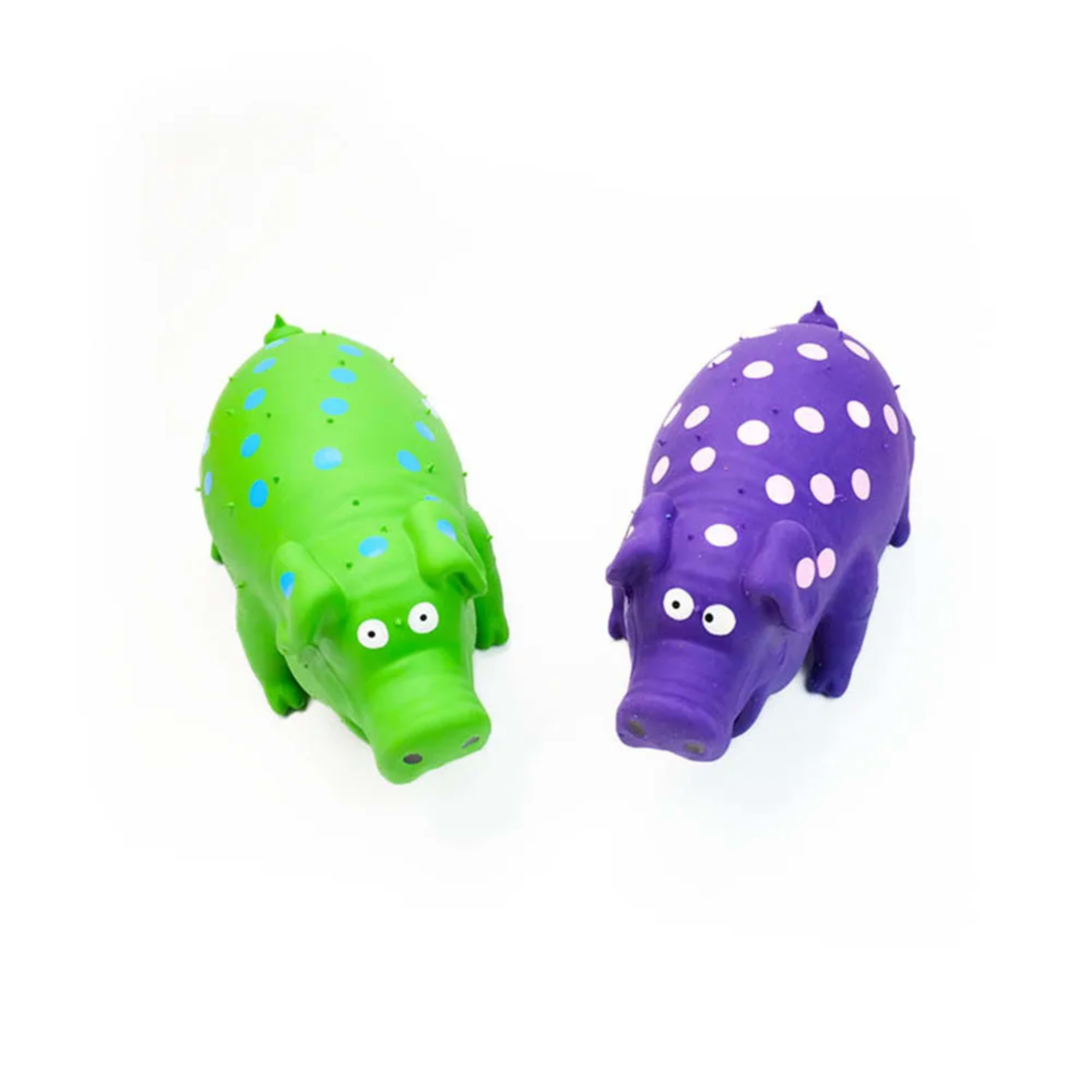Pet Latex Pig Toy - Squeaky, Spotted, Durable Chew & Molar Toy for Dogs, Pet Puzzle Supplies 4