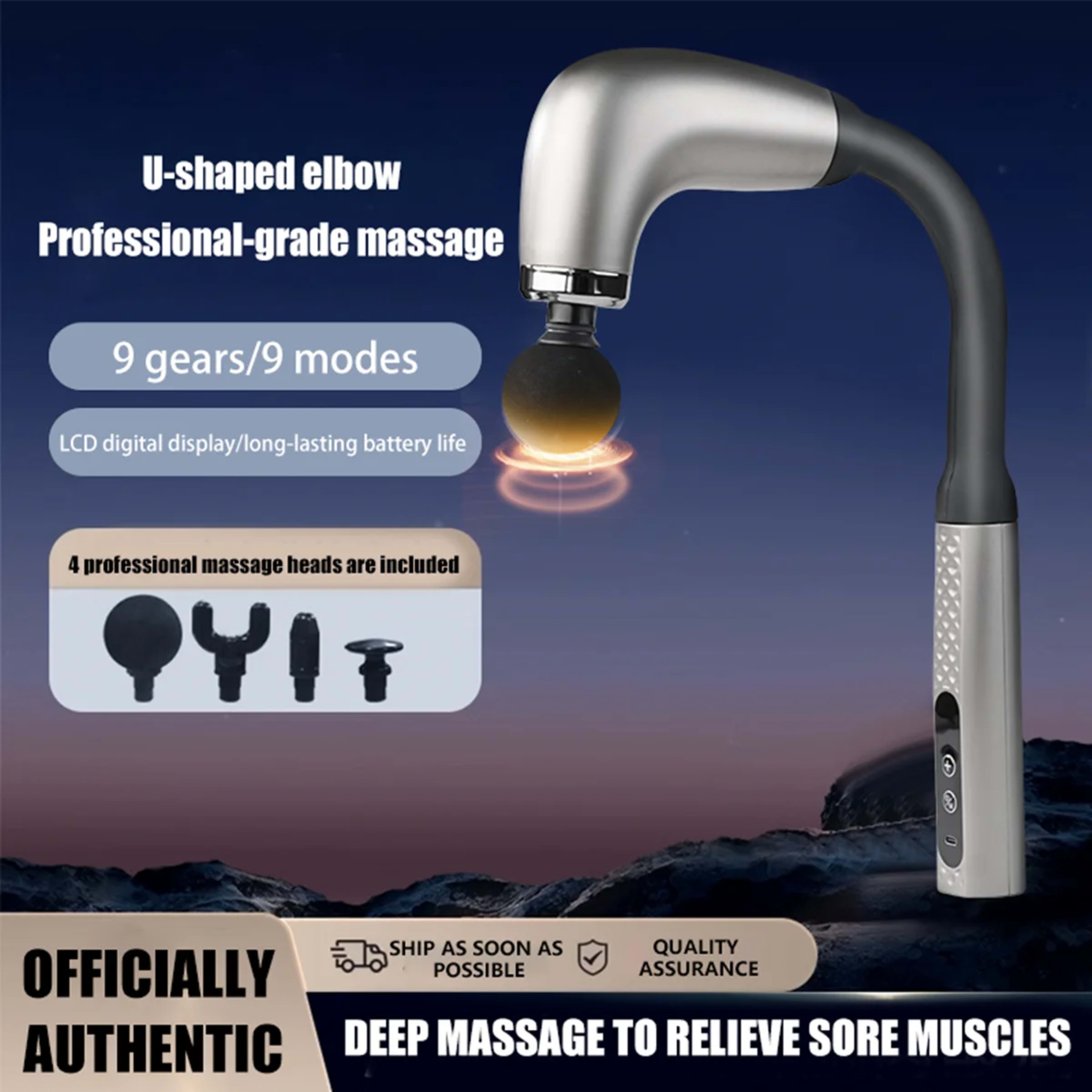 Electric Fascia Gun Massager Body Relaxation Trigger Point Massage Machine for Fitness Hammer Home Handheld Hammer 1