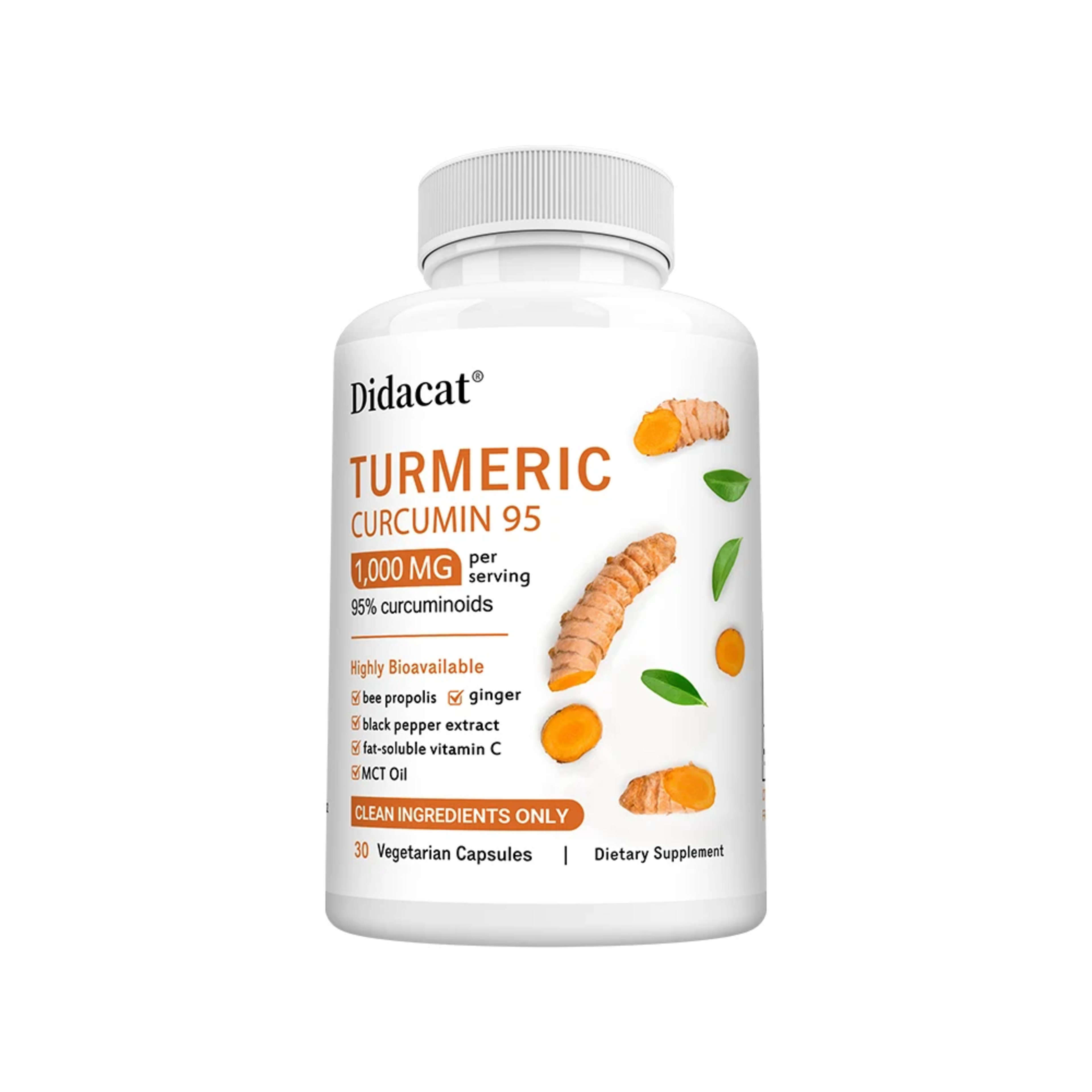Turmeric Curcumin Supplement 1,000mg – 95% Curcuminoids with Black Pepper & Ginger, Supports Joint & Antioxidant Health 9