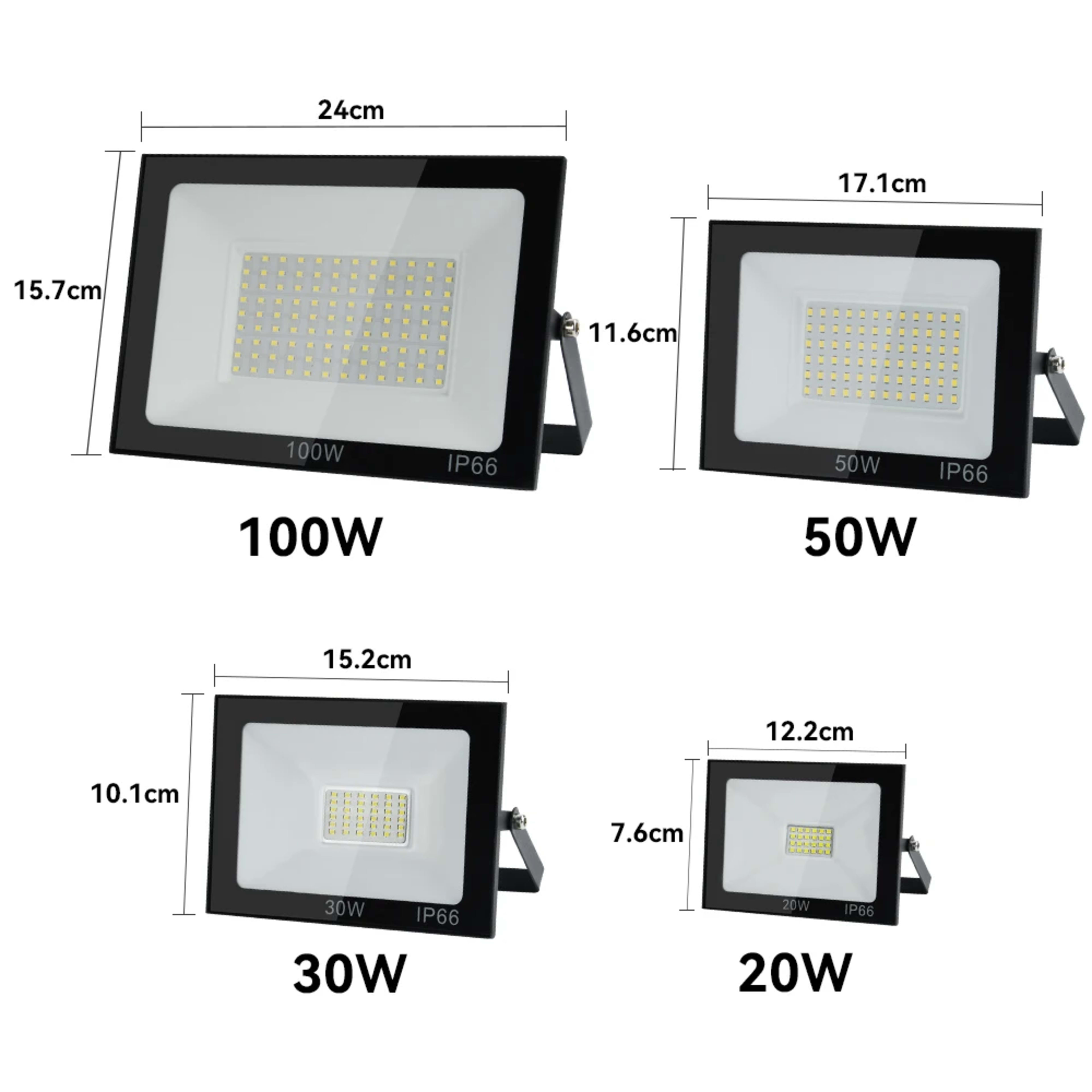 LED Flood Light 10W 20W 30W 50W 100W AC220V Reflector Outdoor Spotlight Street Light Led Exterior Wall Lamp For Garden 5