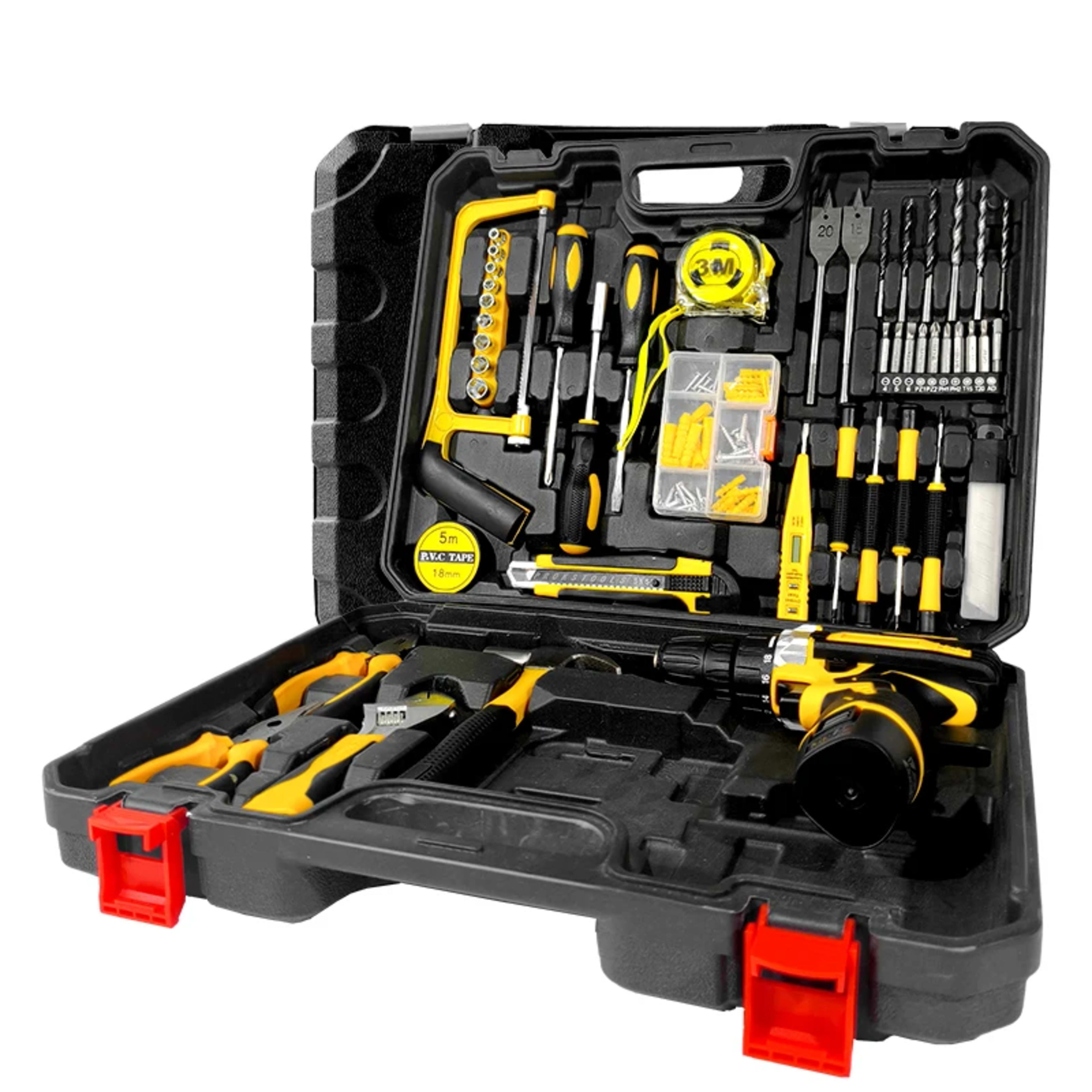 Home Improvement DIY Multi-functional Portable Multi-tool Drill Machine Set Hand Tools Box Set 2