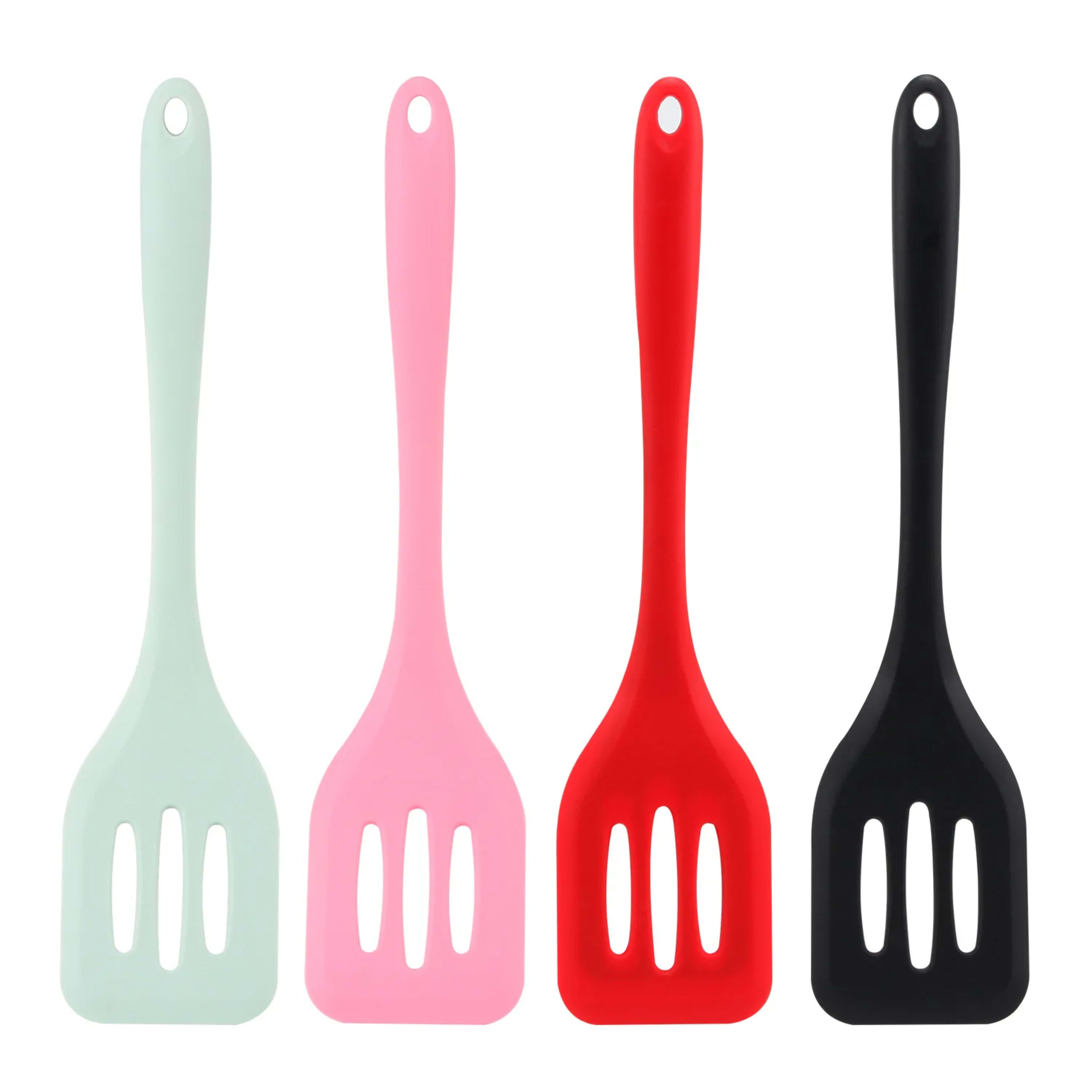 Kitchen Silicone Turners Gadgets Spatula Egg Fish Frying Pan Scoop Fried Shovel Slotted Turners Kitchen Tools Cooking Ut 5