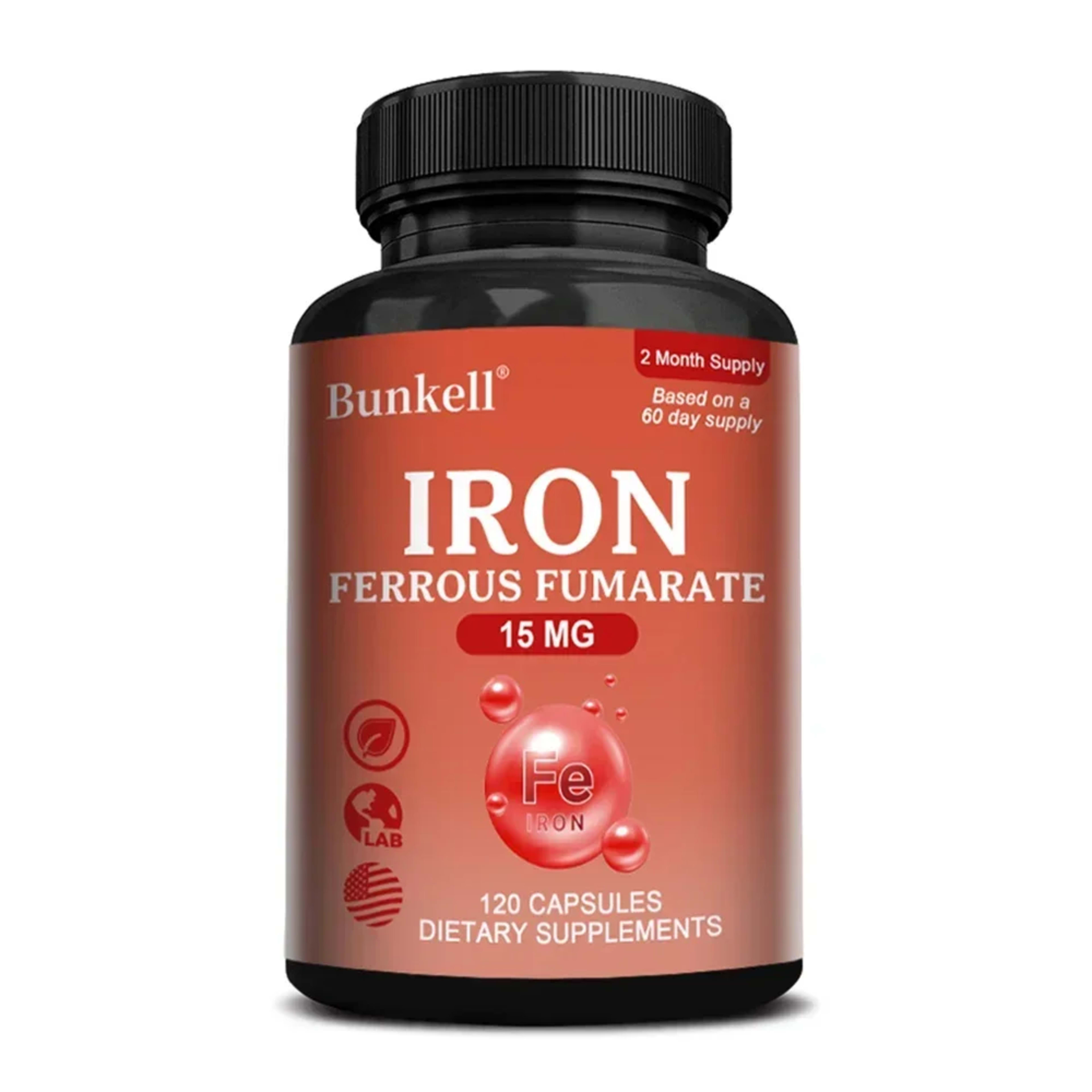 Iron Supplement - Boost Energy, Improve Concentration, Enhance Immune Function, Reduce Fatigue, Help Hemoglobin Balance, 9
