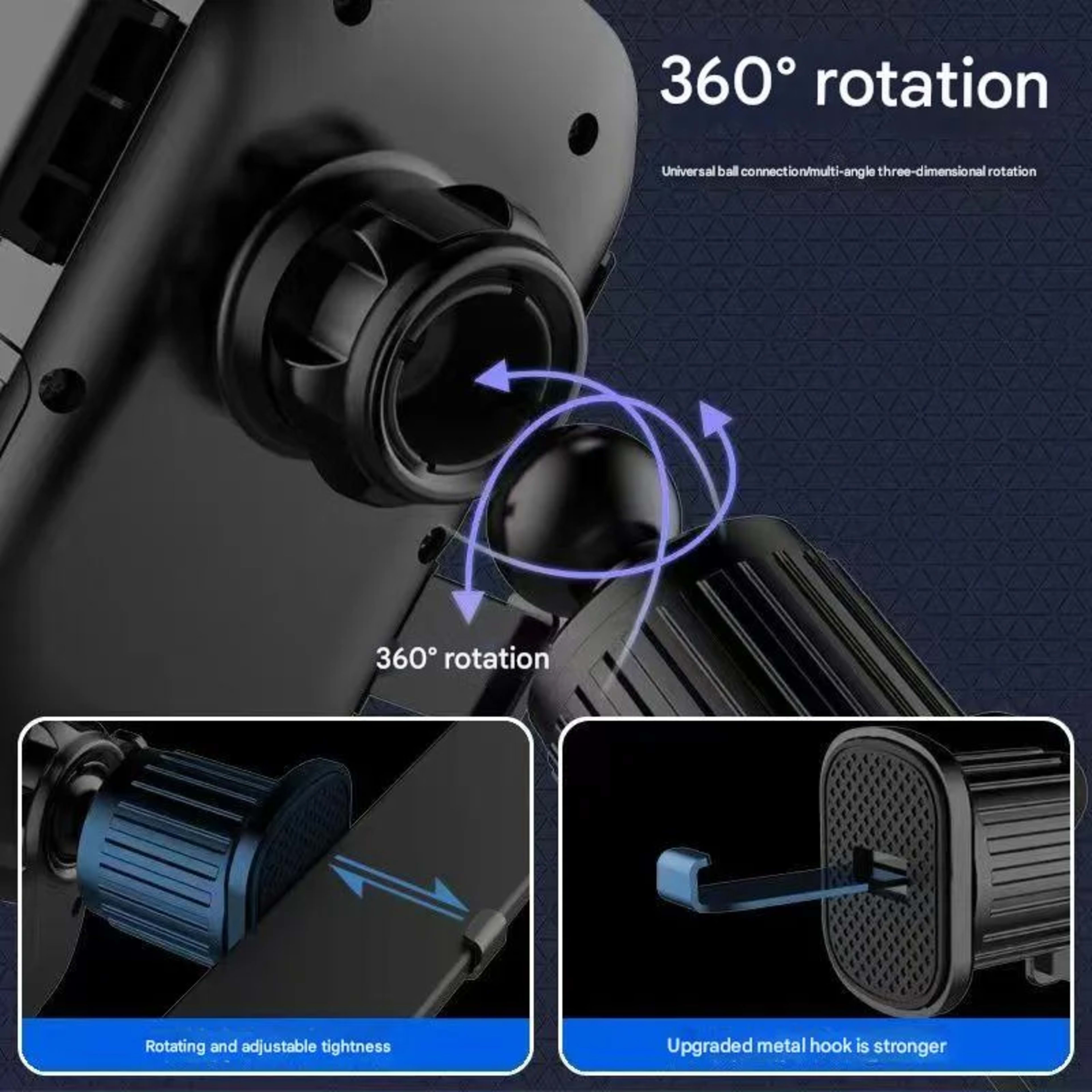 Car Phone Holder Bracket Accessories Interior Auto Air Outlet Cellphone Support Parts Phone Stand Base Fixing Clip 2