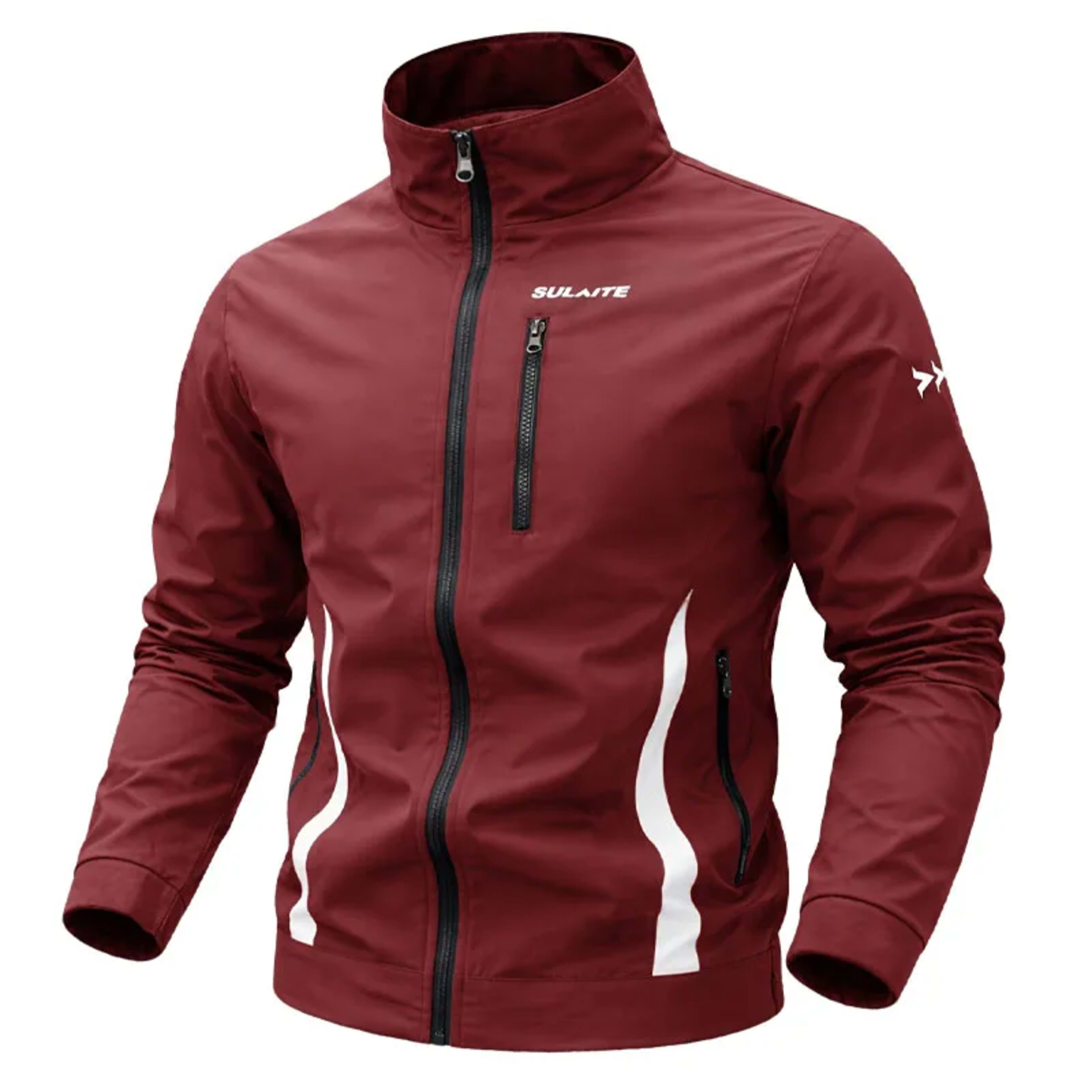 Men‘s Jacket Casual Stand Collar Jacket Spring Summer Lightweight Windbreaker Bomber Jacket Sportswear Breathable Coat C 6
