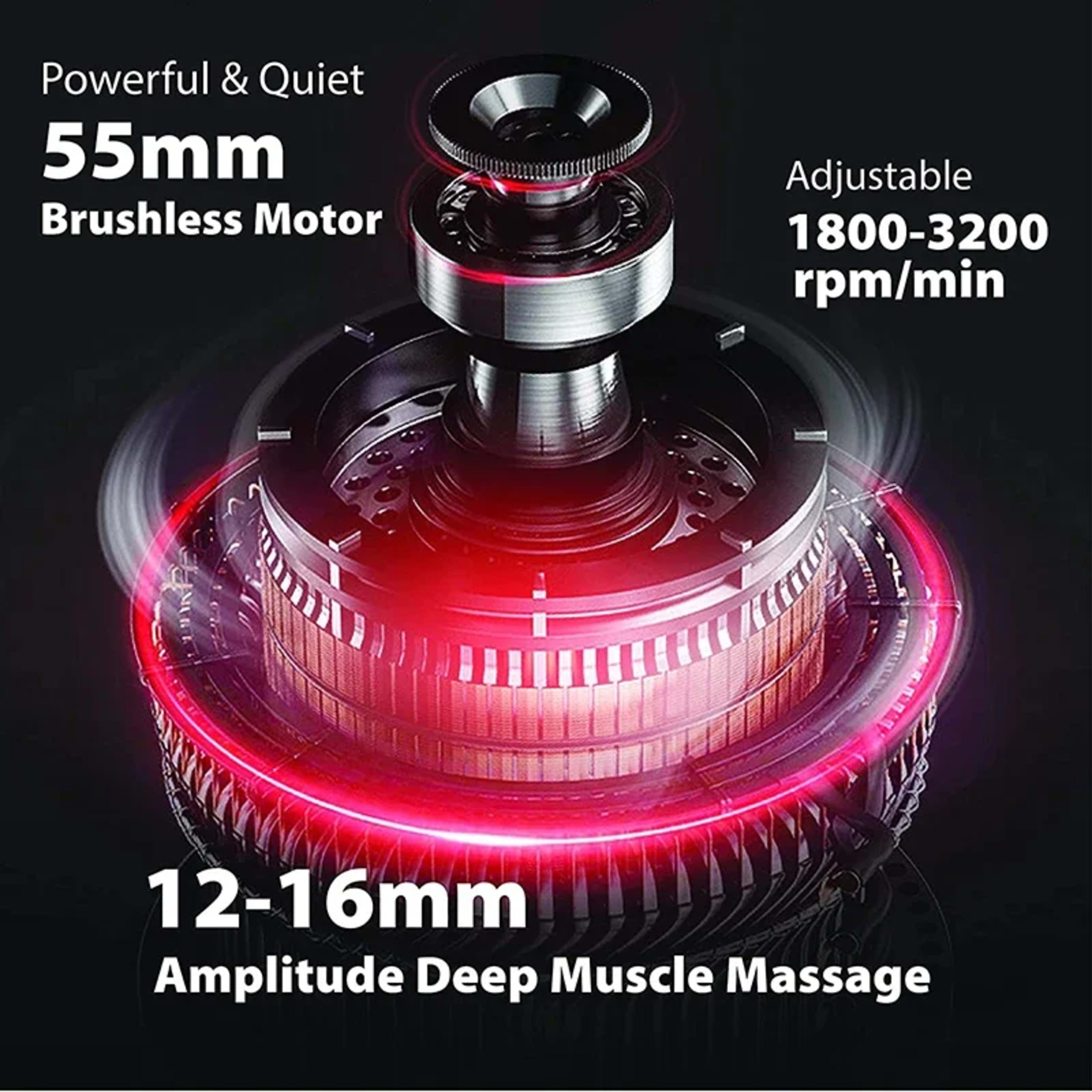 Massage Gun Deep Body Massager For Muscle Pain Relief  Exercising Body and Relaxation Slimming Shaping Massager 3