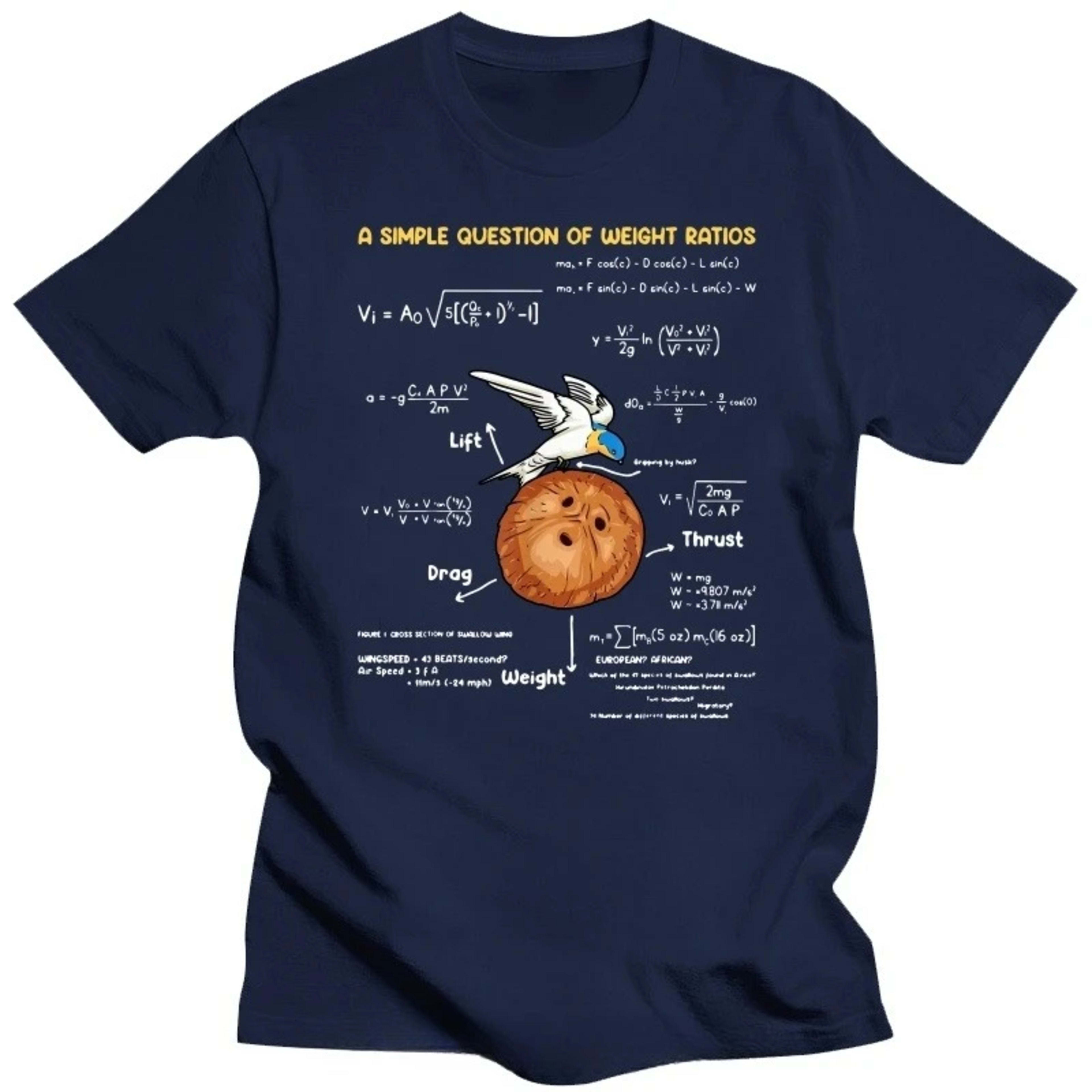 Men's T-Shirts A Simple Question Math Teacher Creative Monty Python Cotton T Shirt Unisex Tshirt Fitness Tees Tops Cloth