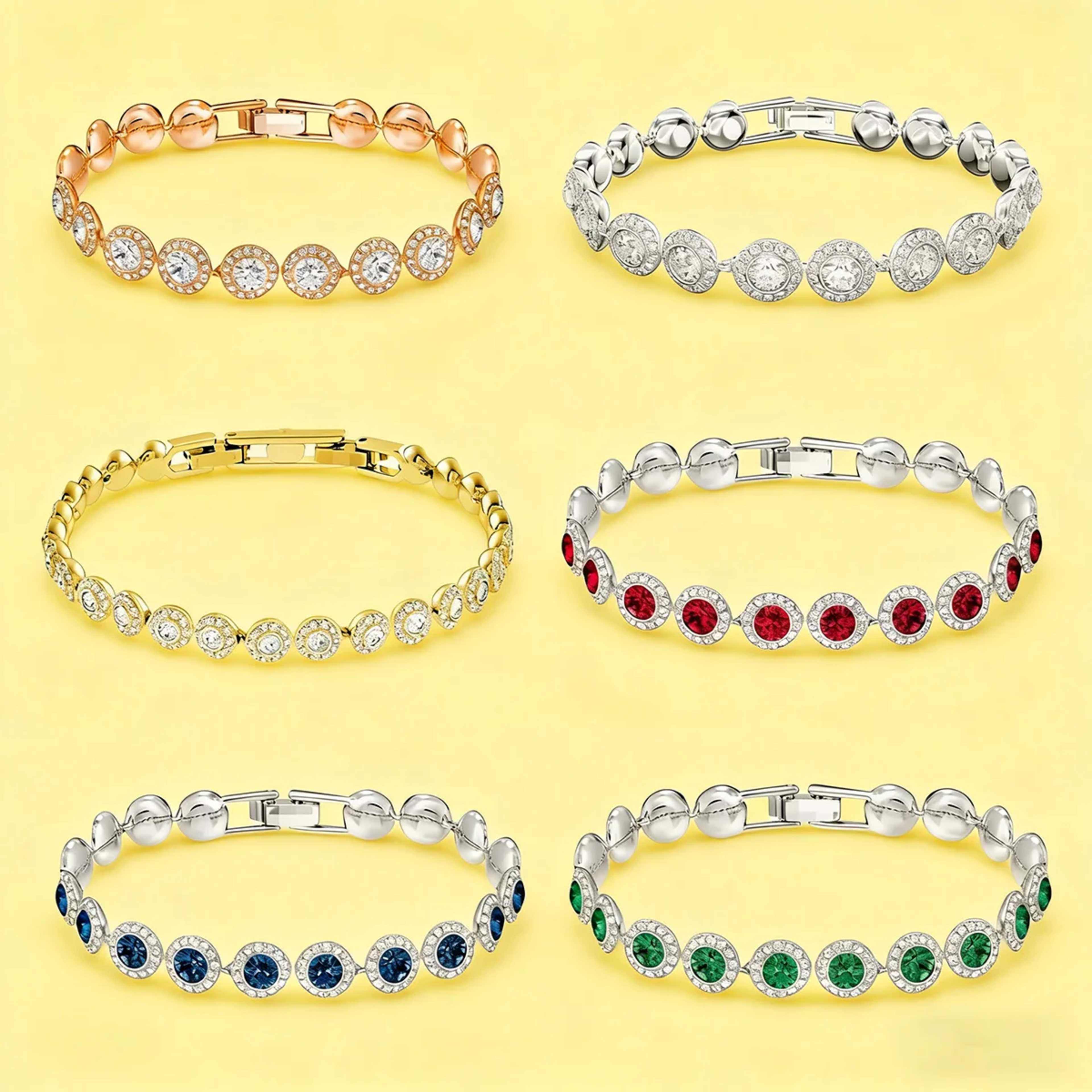 Luxury Jewelry for Women, Fashionable Colored Gemstone Necklaces, Bracelets, Earrings, Banquet Party Gift