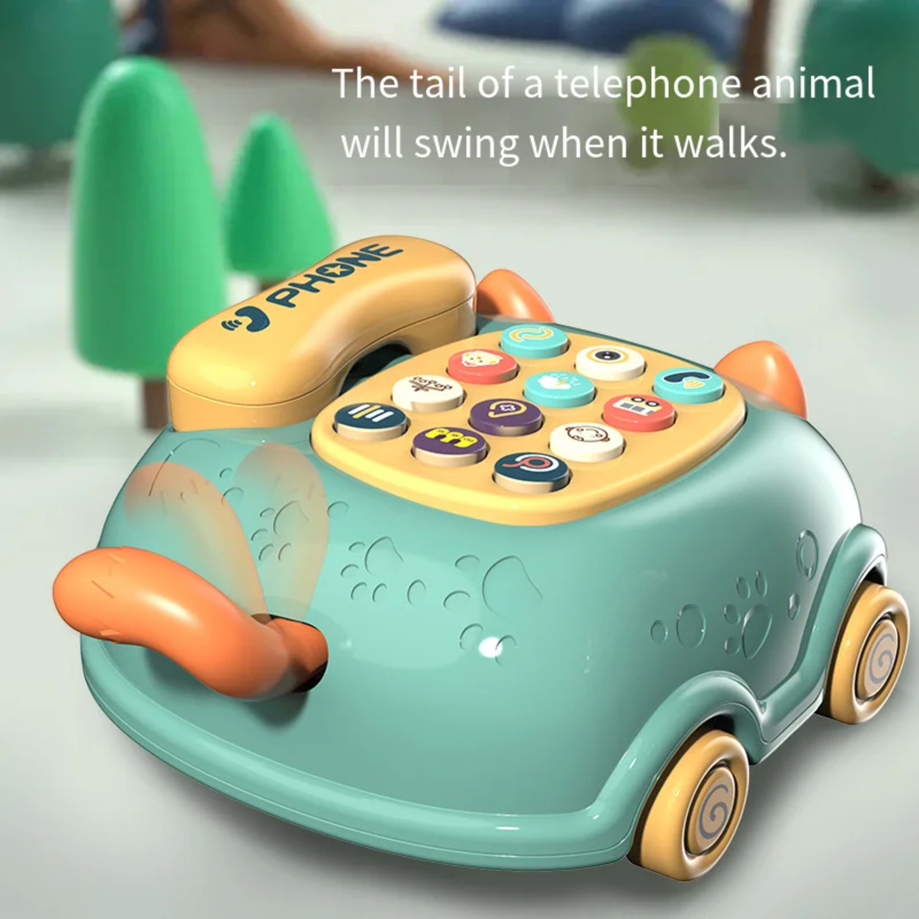 Baby Storyteller Electric Toy Children's Educational Early Learning Simulated Telephone Car Model with Light Music 4