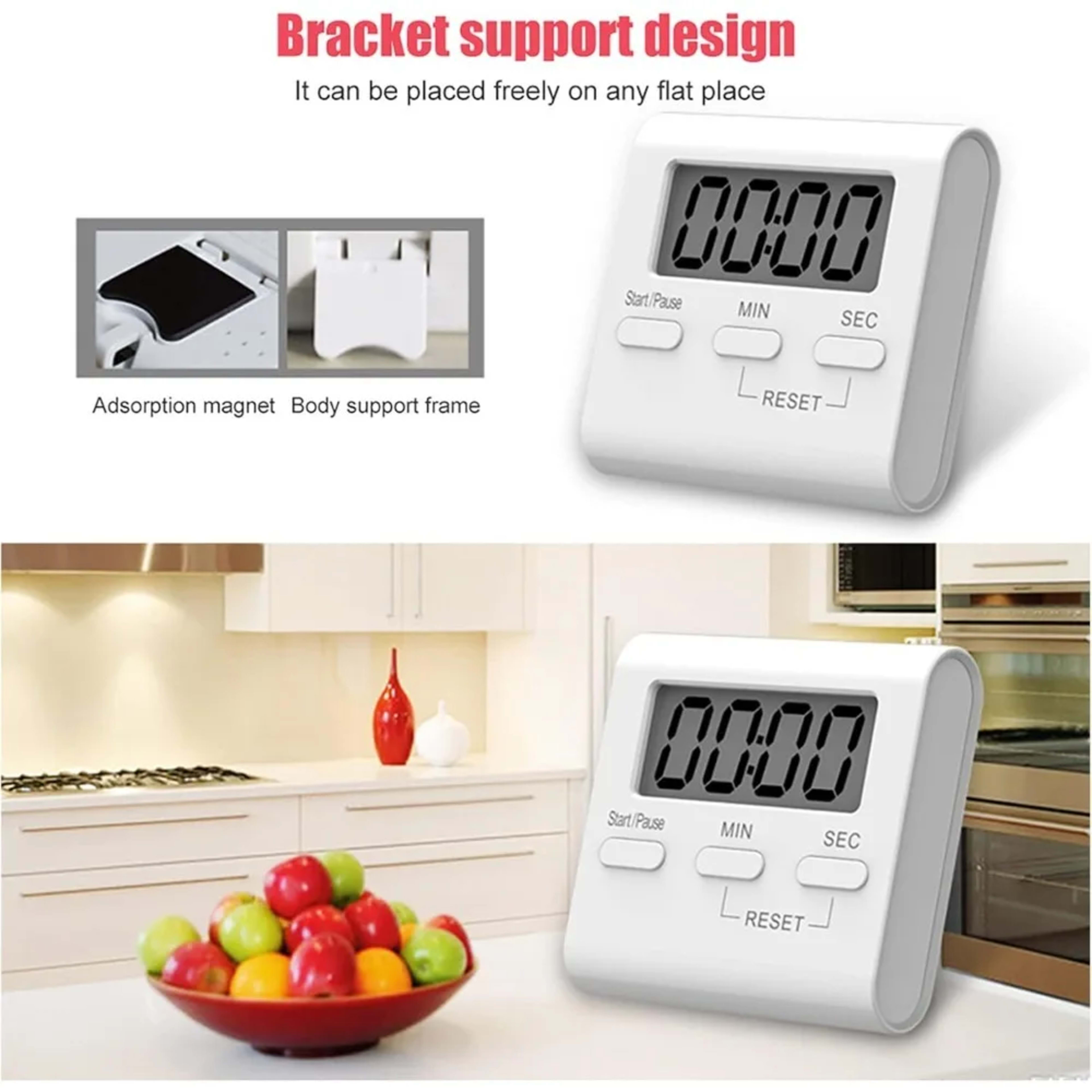 Kitchen Reminder Magnetic Digital Timer for Cooking Timer with Back Stand with Loud Alarm Countdown Timer Kitchen Gadget 3