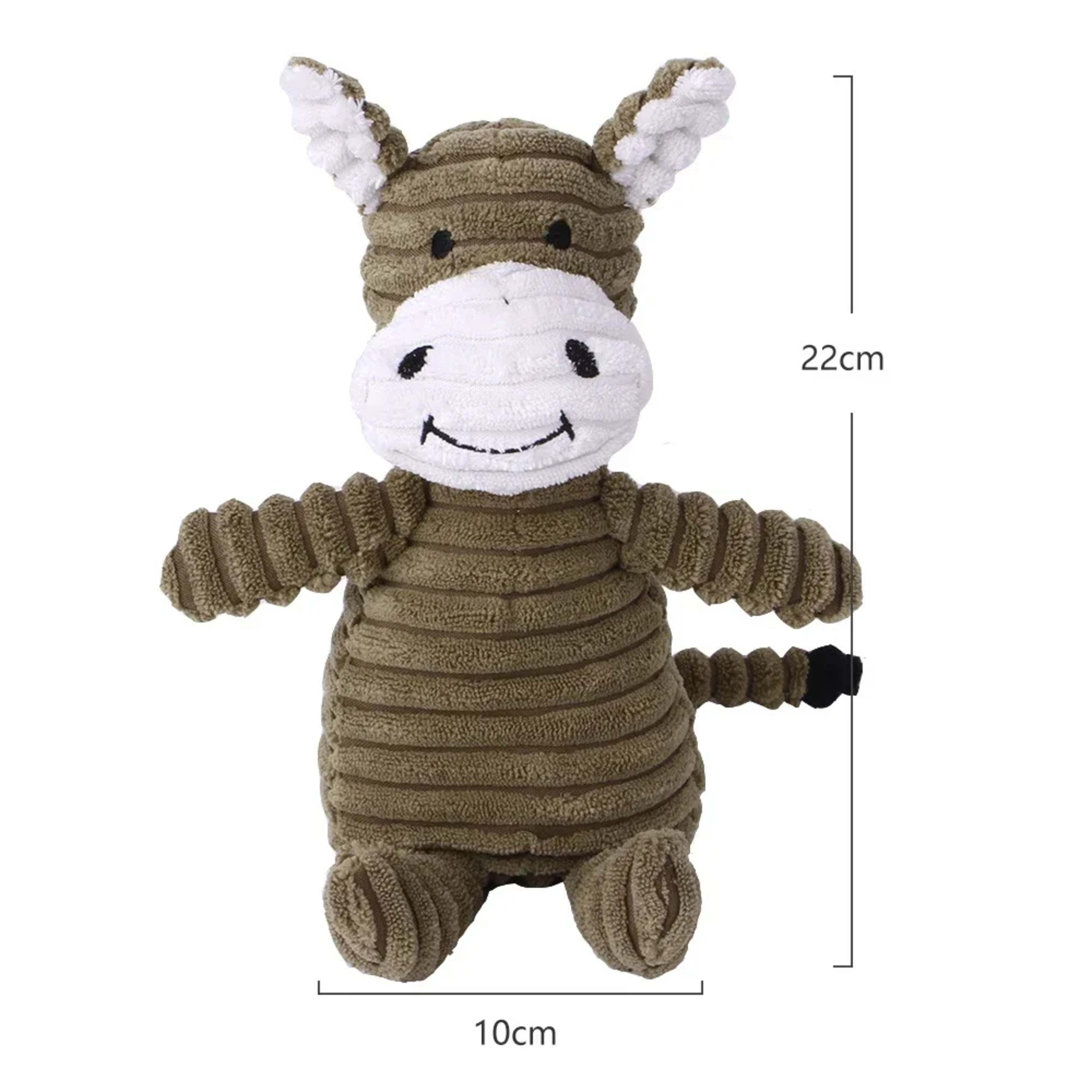 Plush Dog Toy Animals Shape Bite Resistant Squeaky Toys Corduroy Dog Toys for Small Large Dogs Puppy Pets Training Acces 3