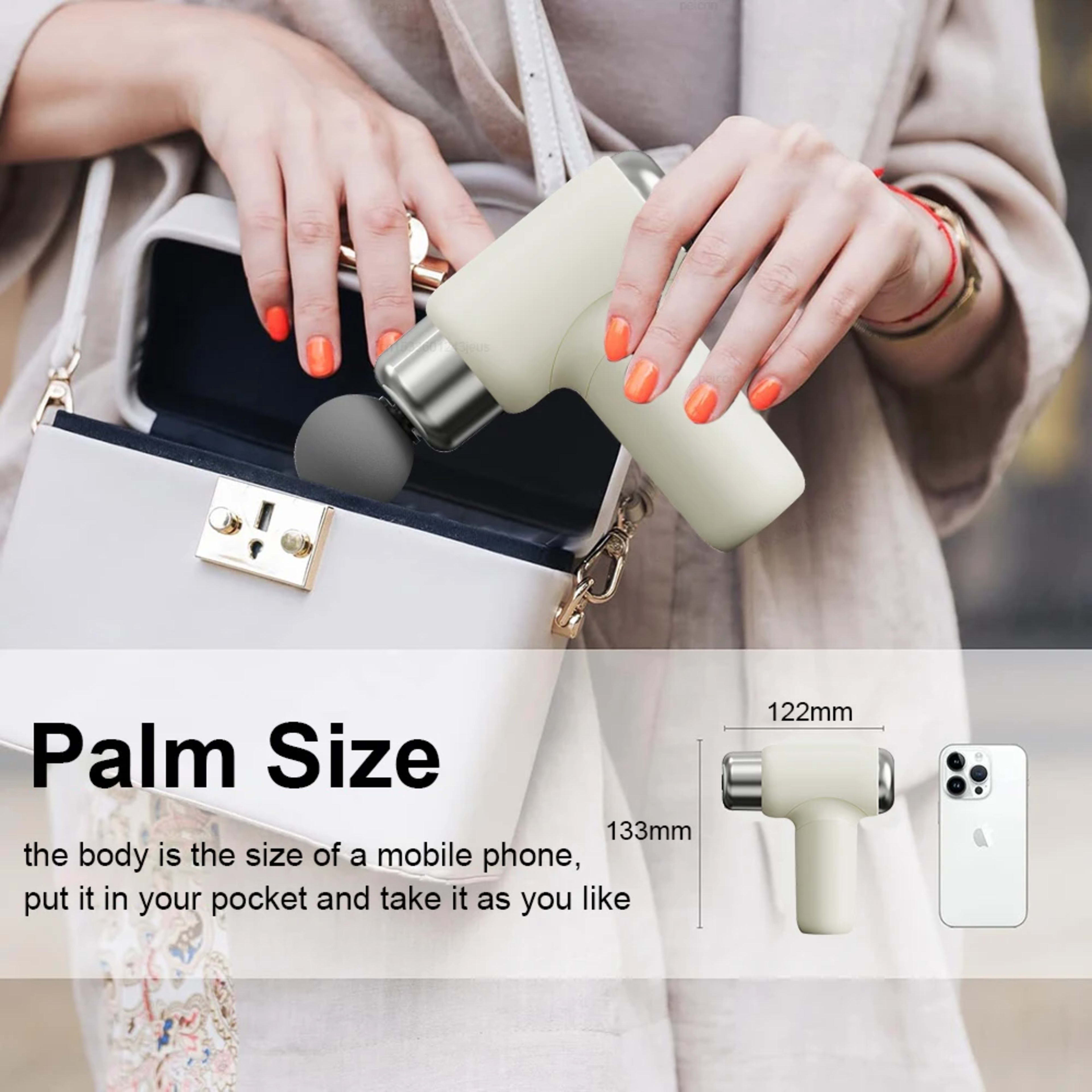 Massage Gun Portable Mini Handheld Fascia Gun Deep Tissue Muscle Relaxation Adjustable Speed Fascia Gun For Body Back Ne 6
