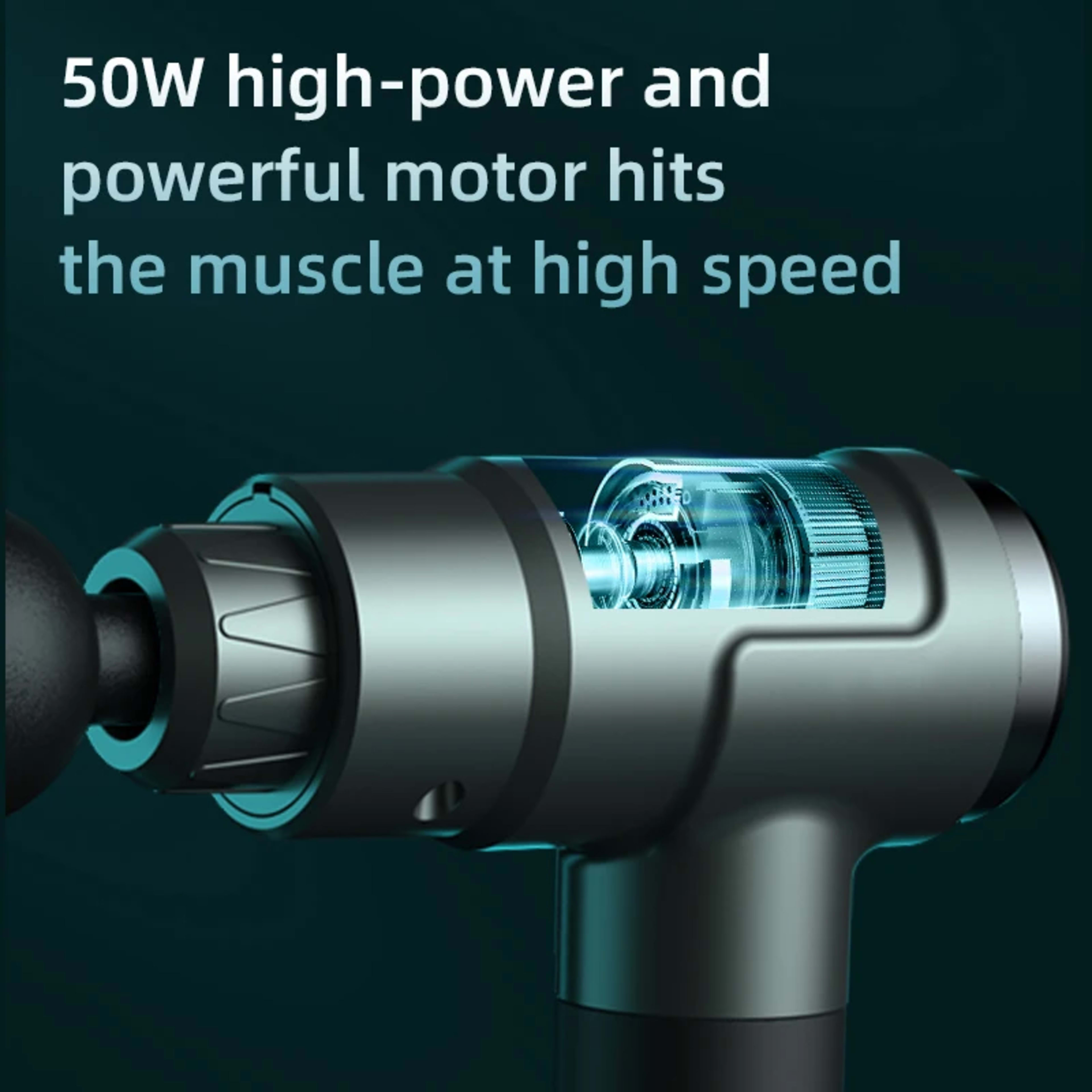 Muscle Massage Gun 50w High-power 1500mAh Electric High-Frequency Deep Massage Fascia Gun For Shoulder Back Leg Body Rel 4