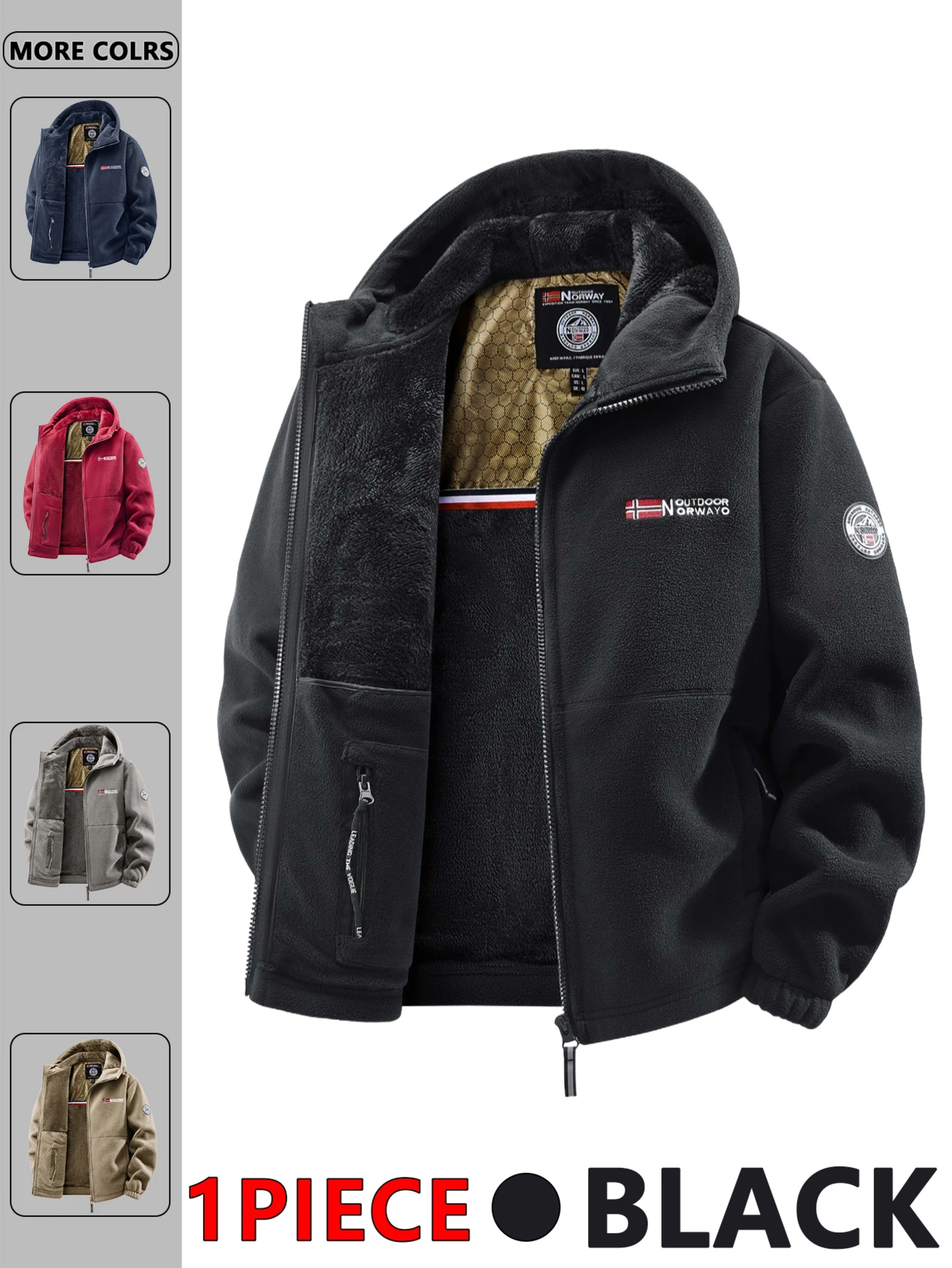 Men's Autumn and Winter Outdoor Hooded Jacket, Suitable for Daily Wear at Home, for Travel, Parties, Commuting, Outdoor  2