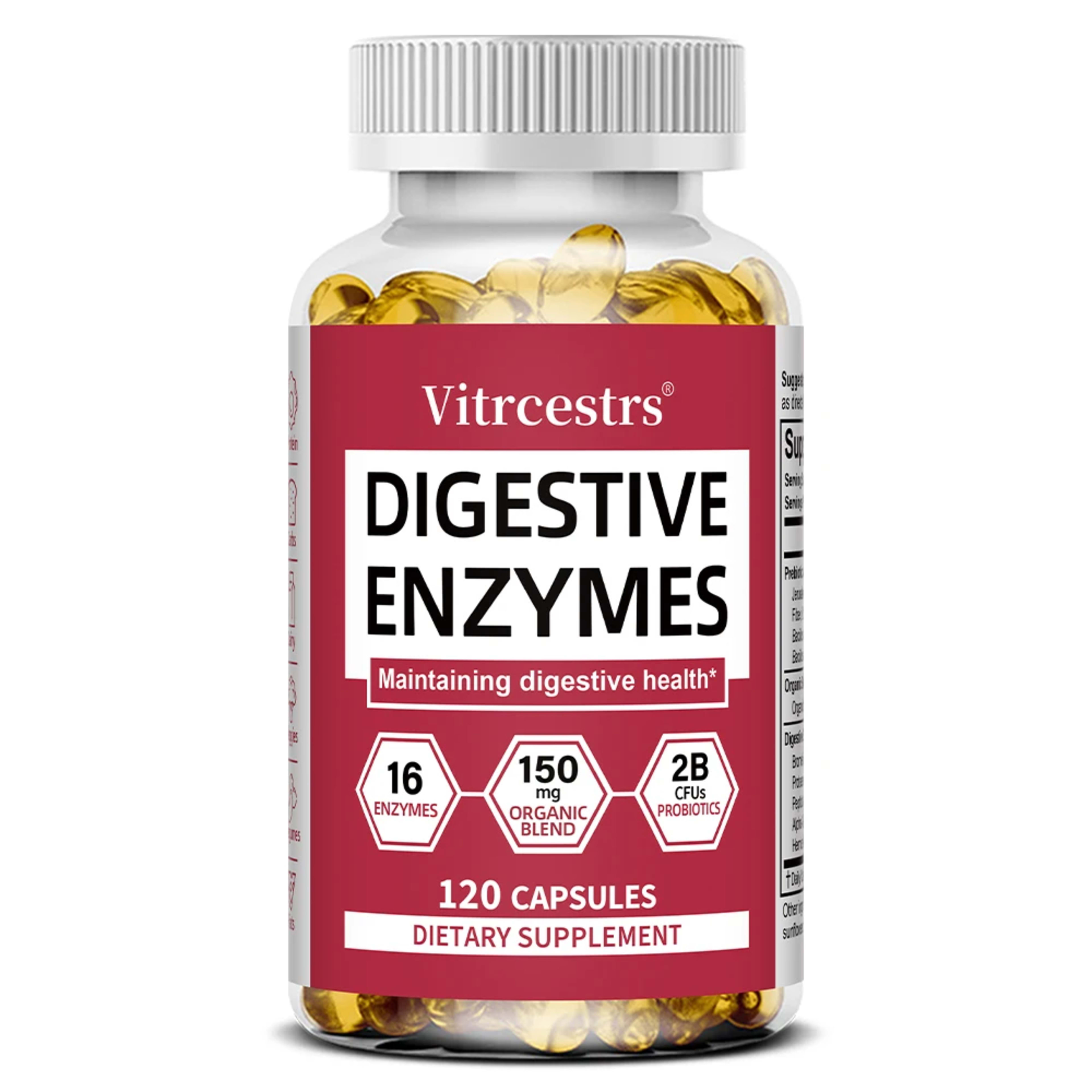 Digestive Enzyme Supplement Capsules – Promote Digestive Health, Support Gut Health, Suitable for Both Men and Women 9