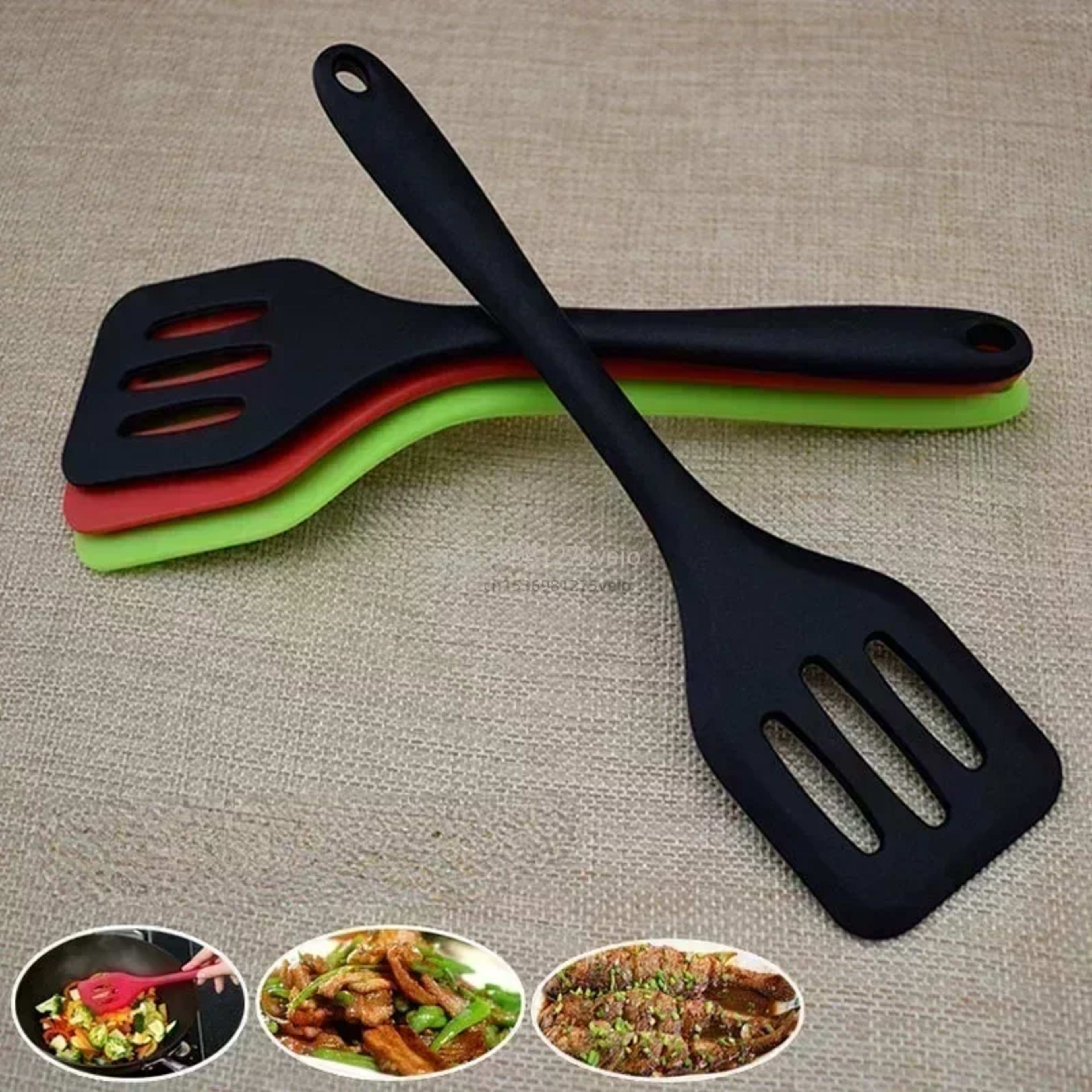 Kitchen Silicone Turners Gadgets Spatula Egg Fish Frying Pan Scoop Fried Shovel Slotted Turners Kitchen Tools Cooking Ut 1