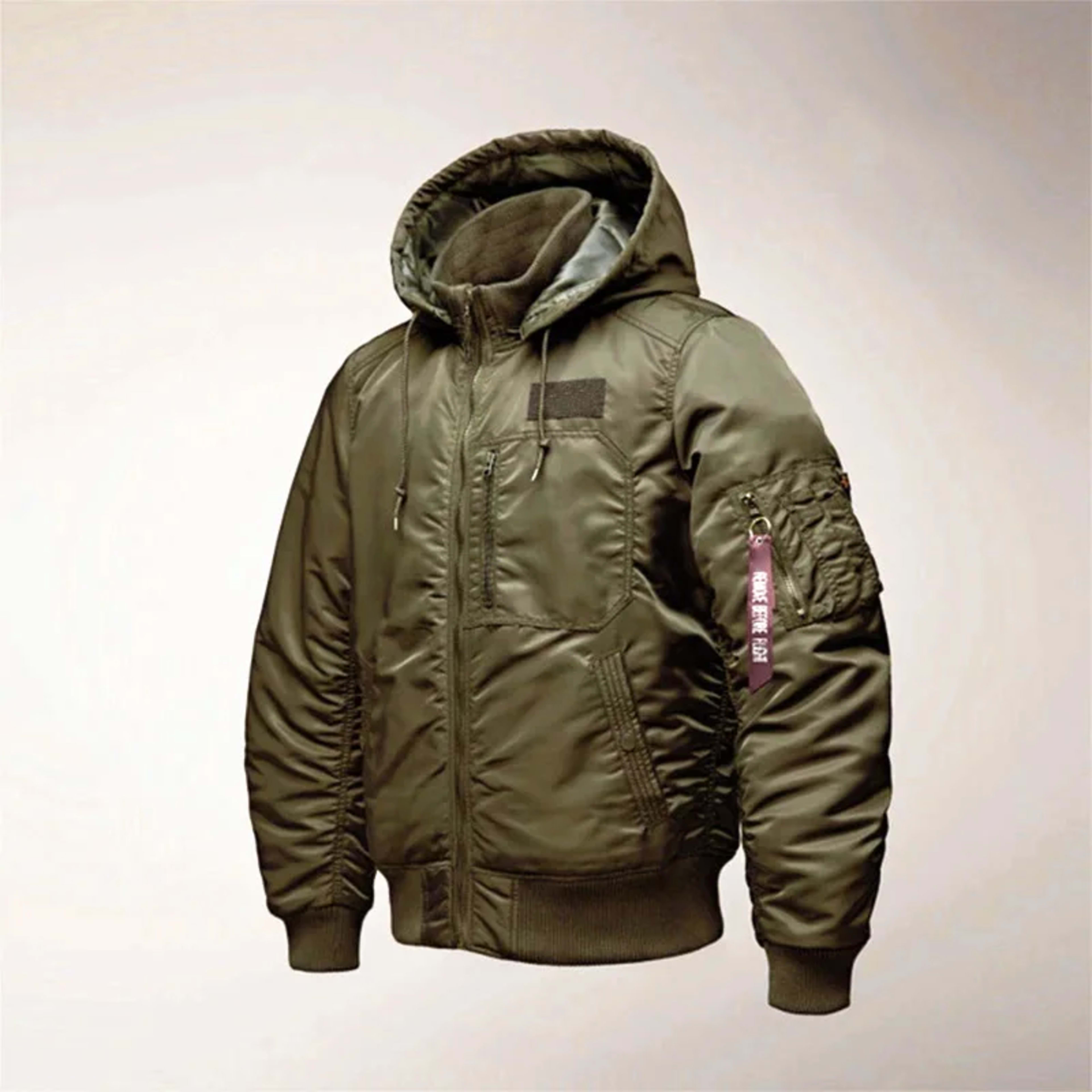 Men's winter jacket is very stylish waterproof and windproof, thickened with padded 8