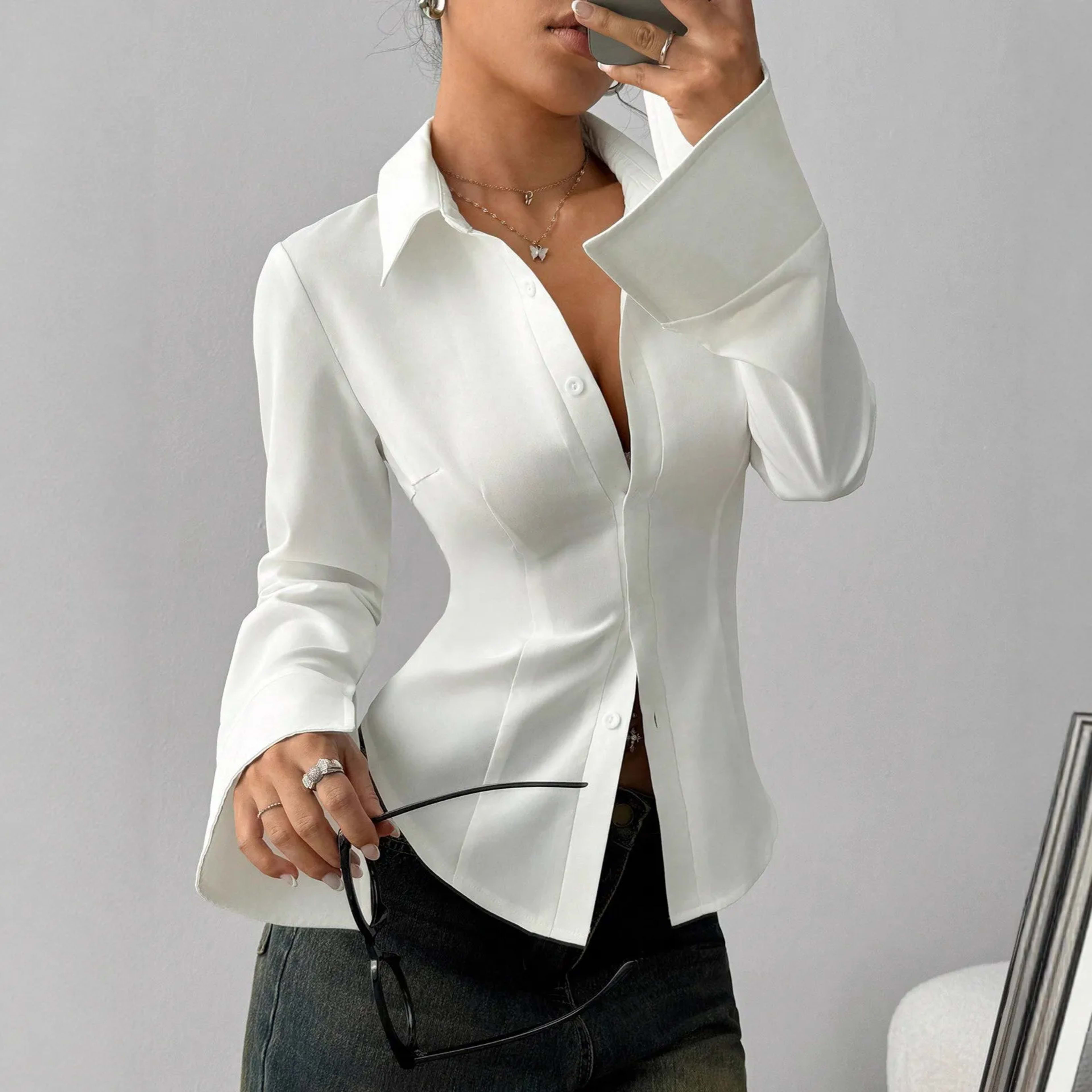 Women Blouses 2026 Spring Autumn Long Sleeve Blouse Woman Blouse Shirt Office Elegant Work Shirt Top Blusas Mujer De Mod 8