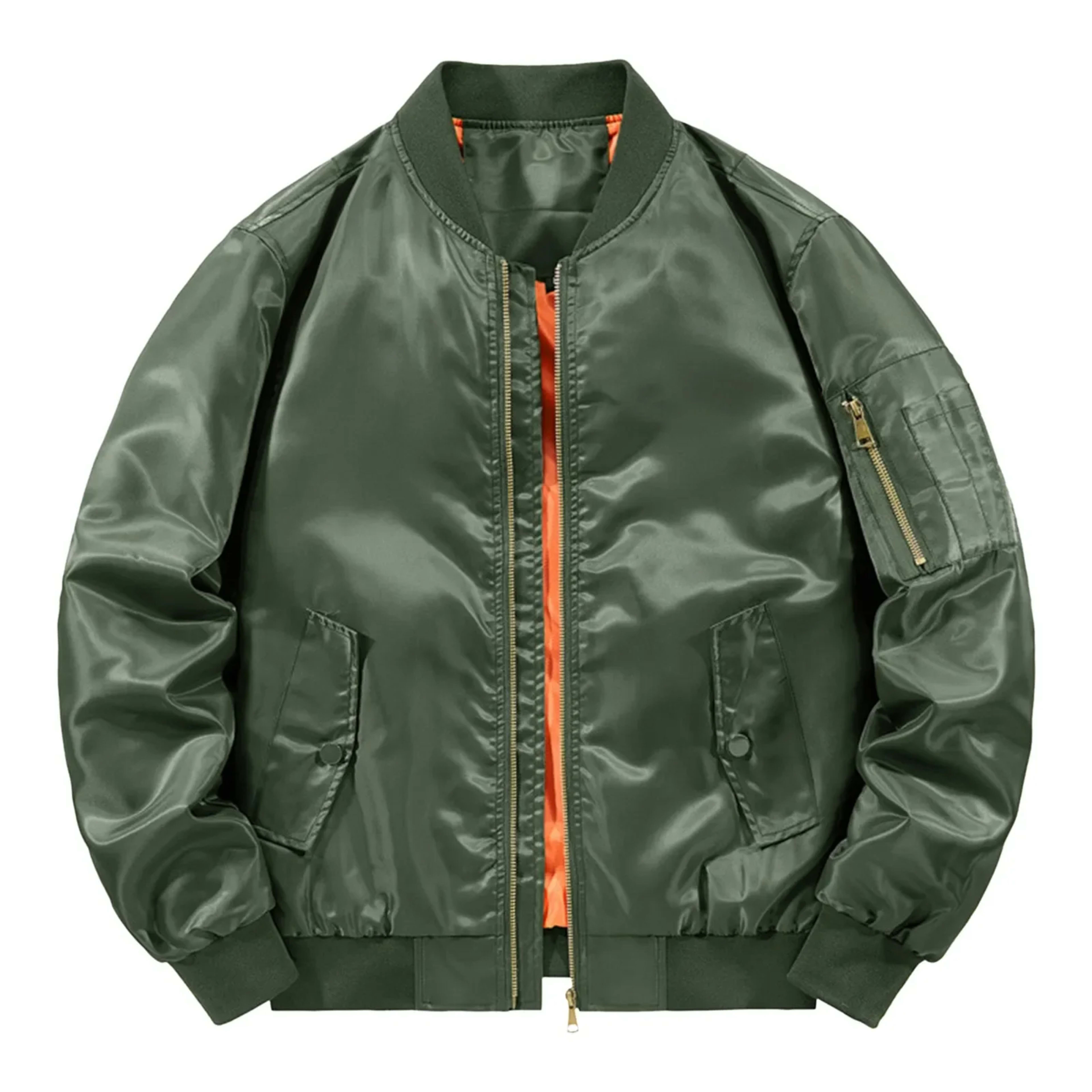 Mens Bomber Jacket  New Spring Autumn Male Baseball Jackets Pilot Men Outwear Army Green Coat Zipper Men'S Tactical Unif 3