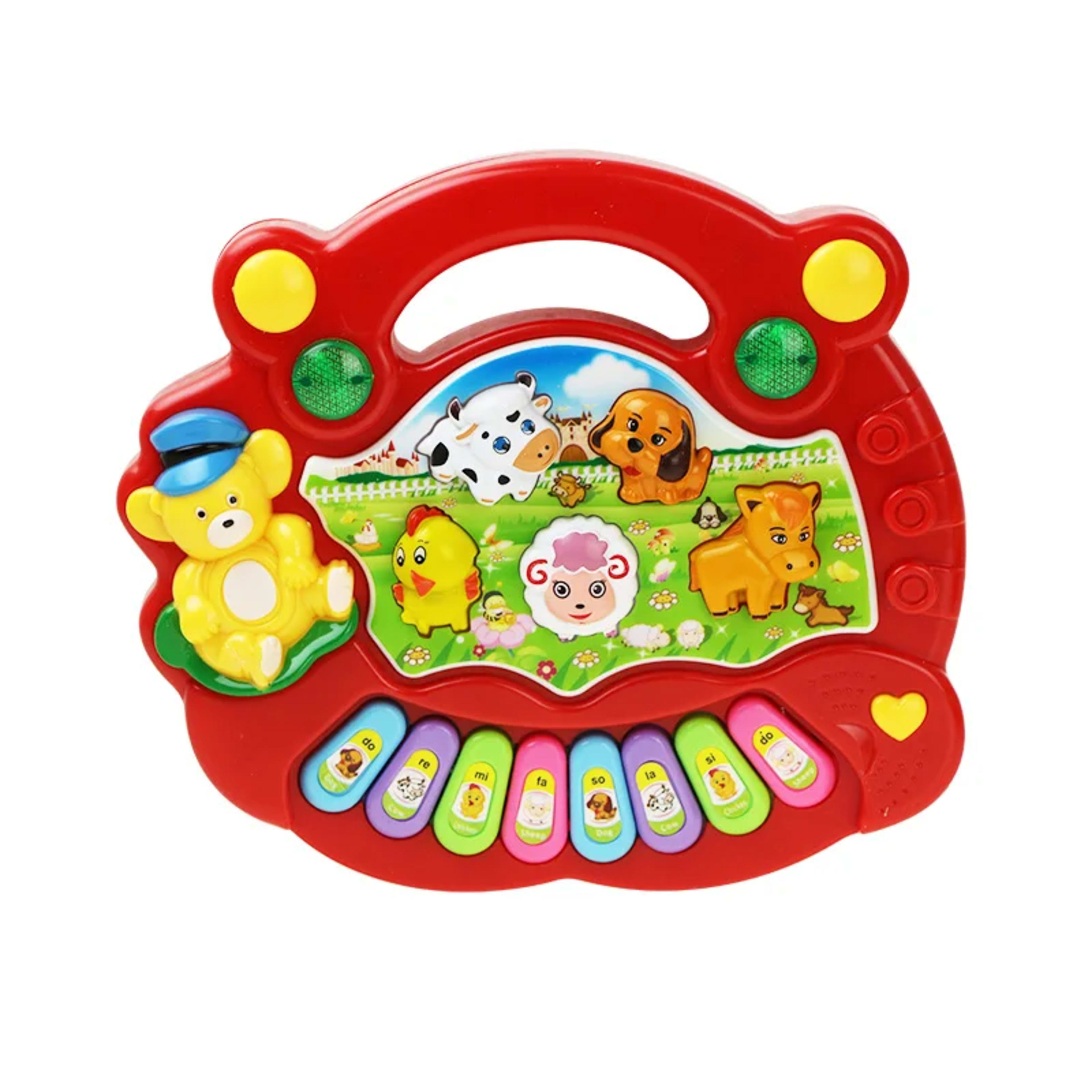 Baby Musical Toy with Animal Sound Kids Piano Keyboard Electric Flashing Music Instrument Early Educational Toys for Chi 7
