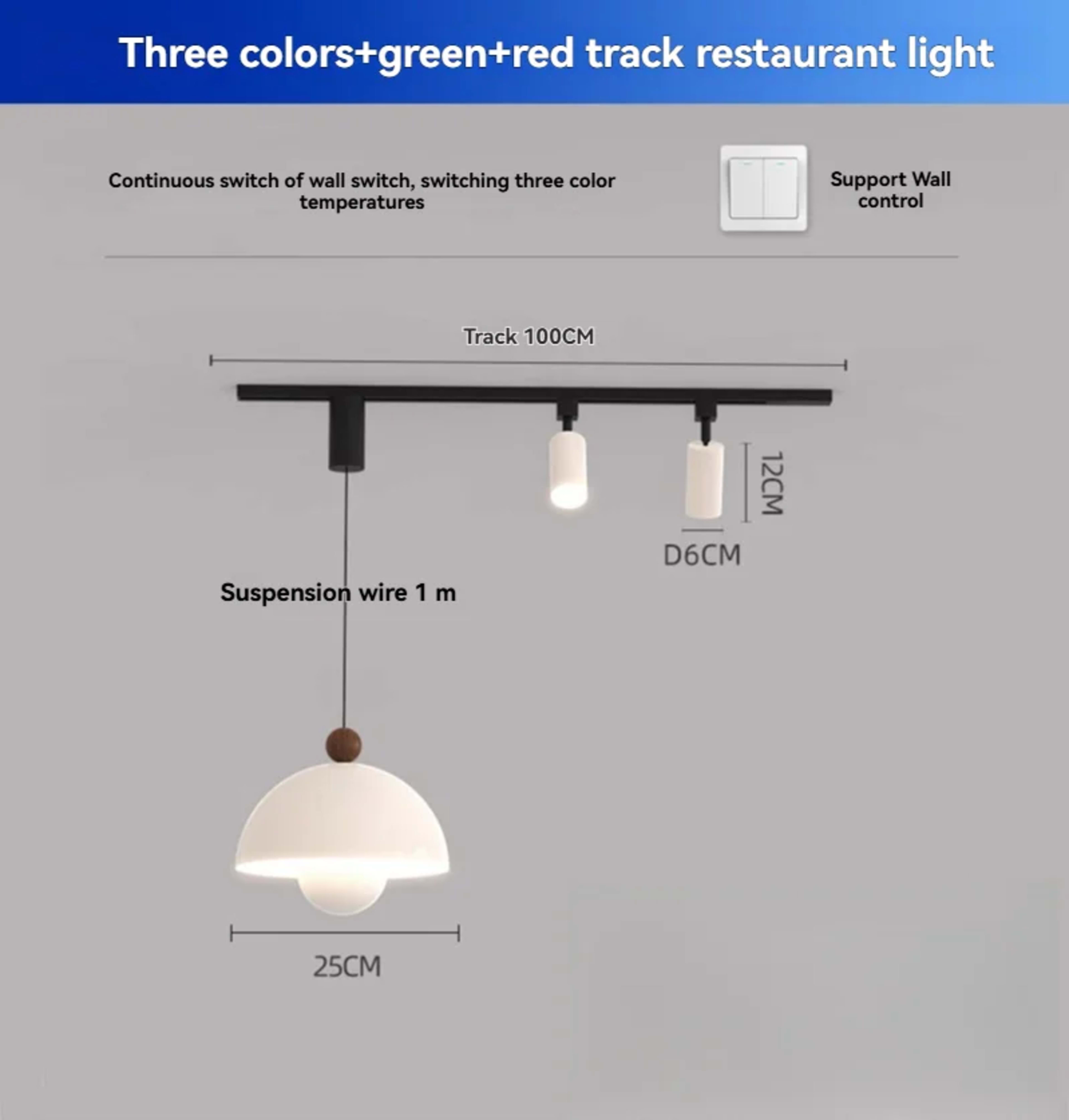 French Style Led Pendant Light Long Strip Spotlight Home Decoration Living Room Bedroom Dining Room Kitchen Lighting Fix 9