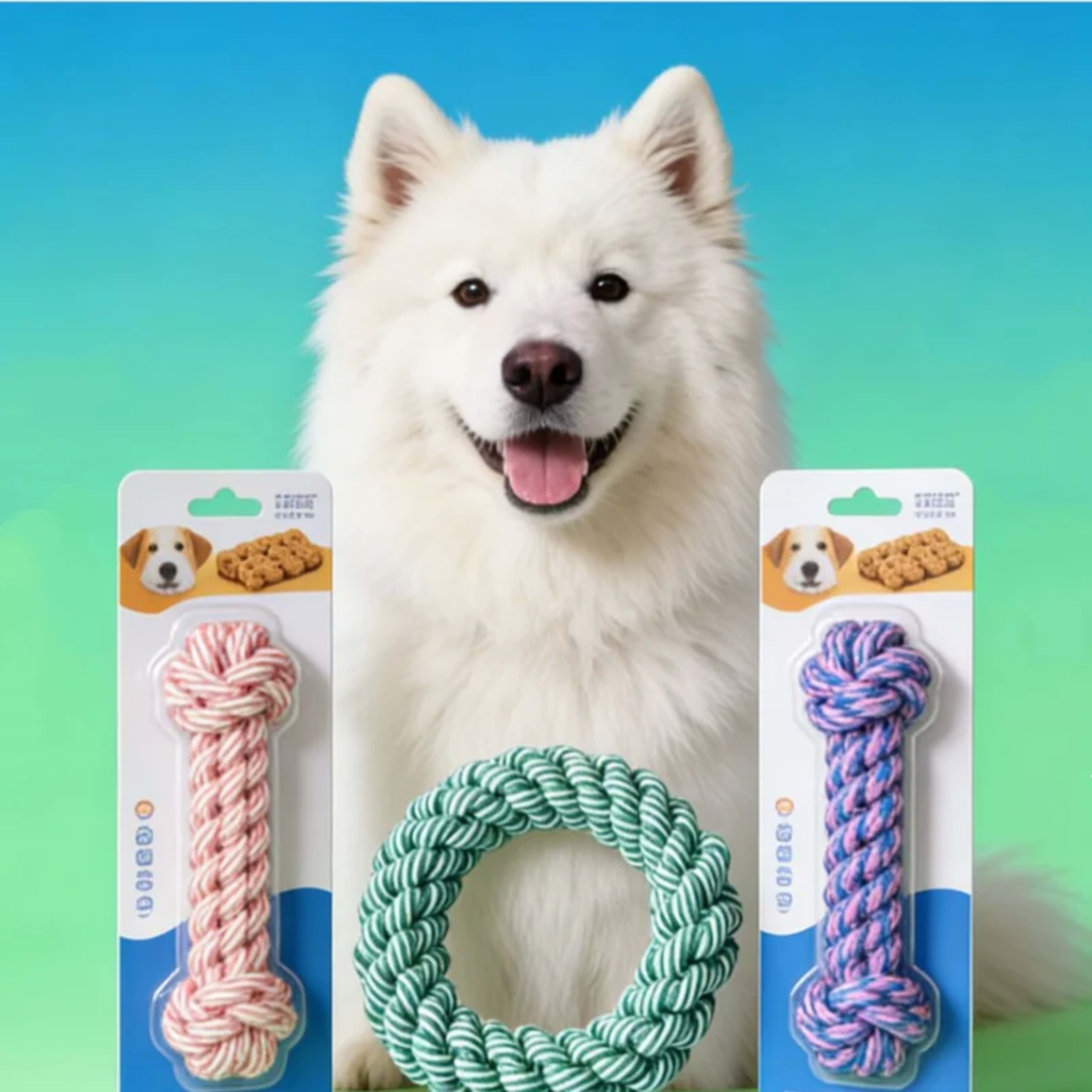 Pet Dog Rope Toy Durable Chew Bite Resistant Drag Pet toys for Medium Large Dogs Golden Retriever Pitbull Labrador Suppl 4
