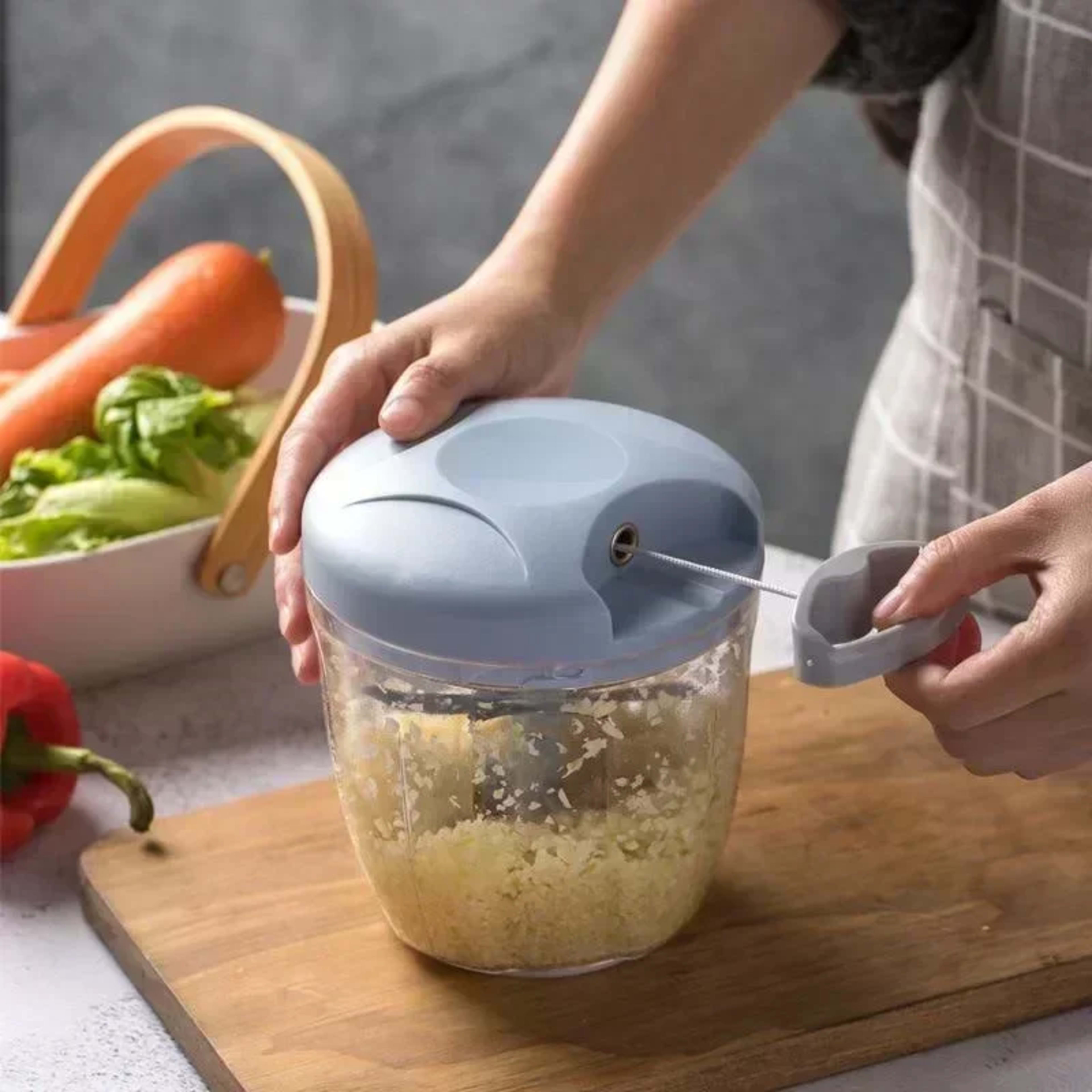 Kitchen Householde Manual Garlic Press Multi-function Grinding Chopper Food Vegetables Cutter Meat Kitchen Gadgets Mashe 1