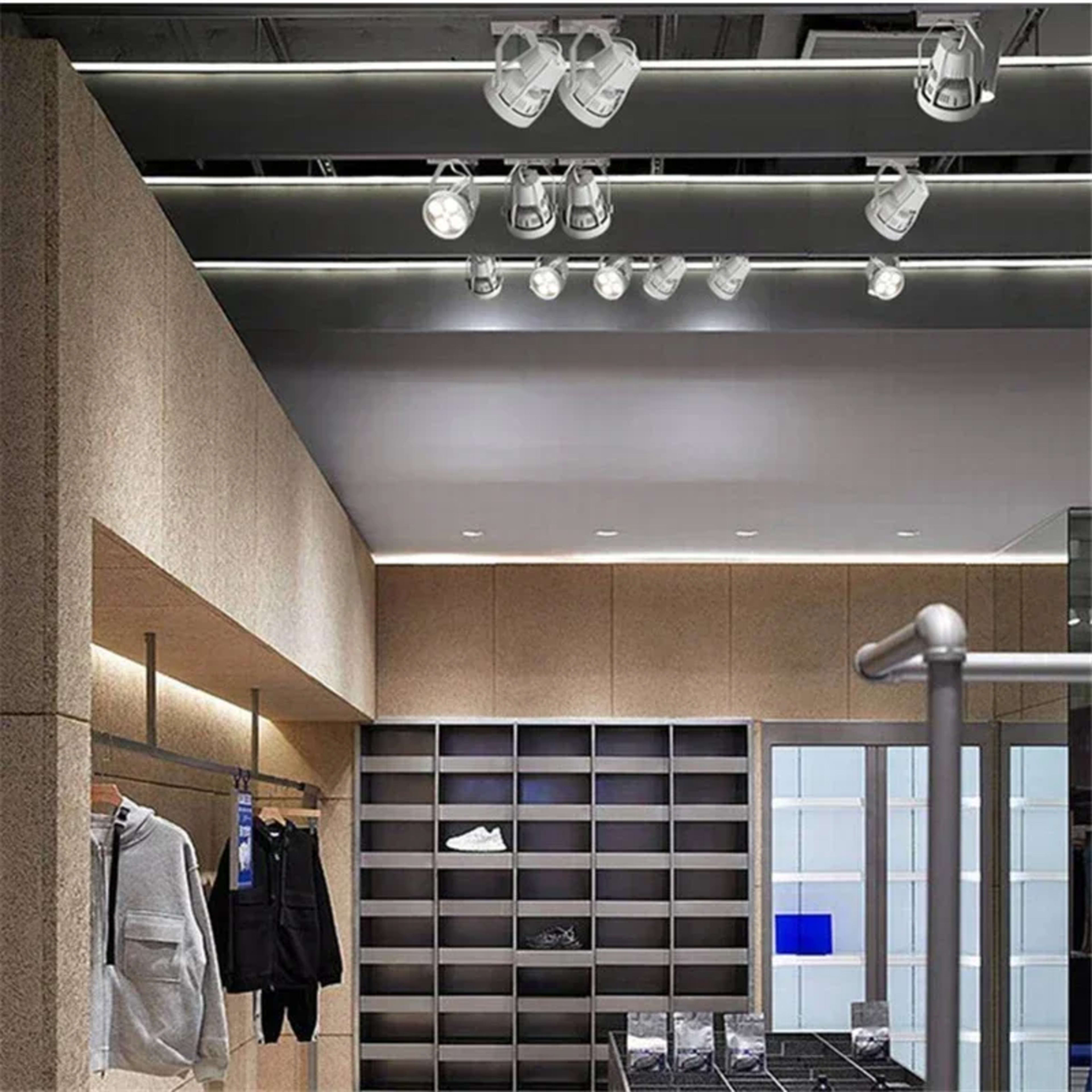 Led Tracks Light Fixture Rail COB Ceiling Lamp Spotlight Lighting for Clothing Shop Living Room Store Light Fixture 6