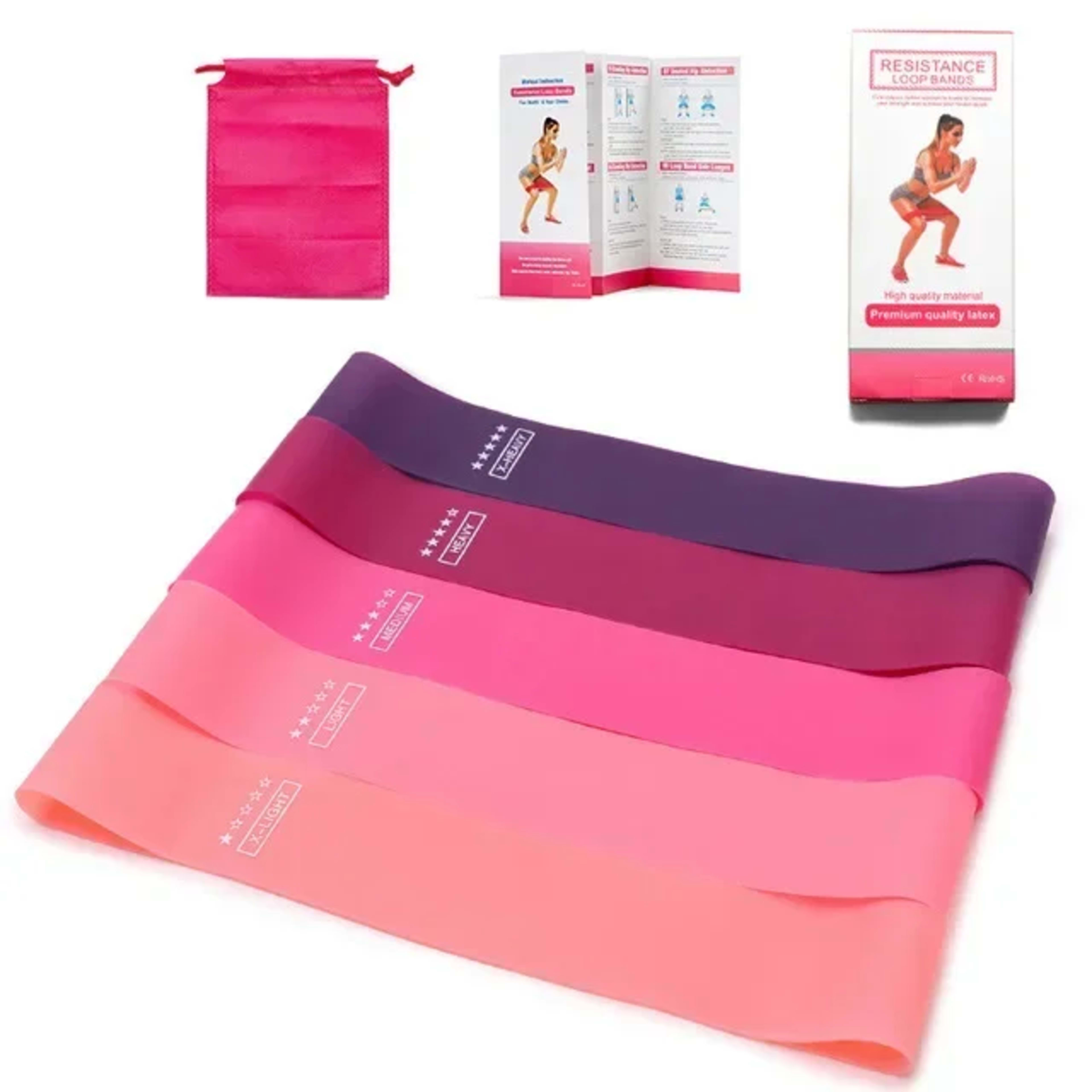 Portable Fitness Workout Equipment Rubber Resistance Bands Yoga Gym Elastic Gum Strength Pilates Crossfit Women Weight S 3