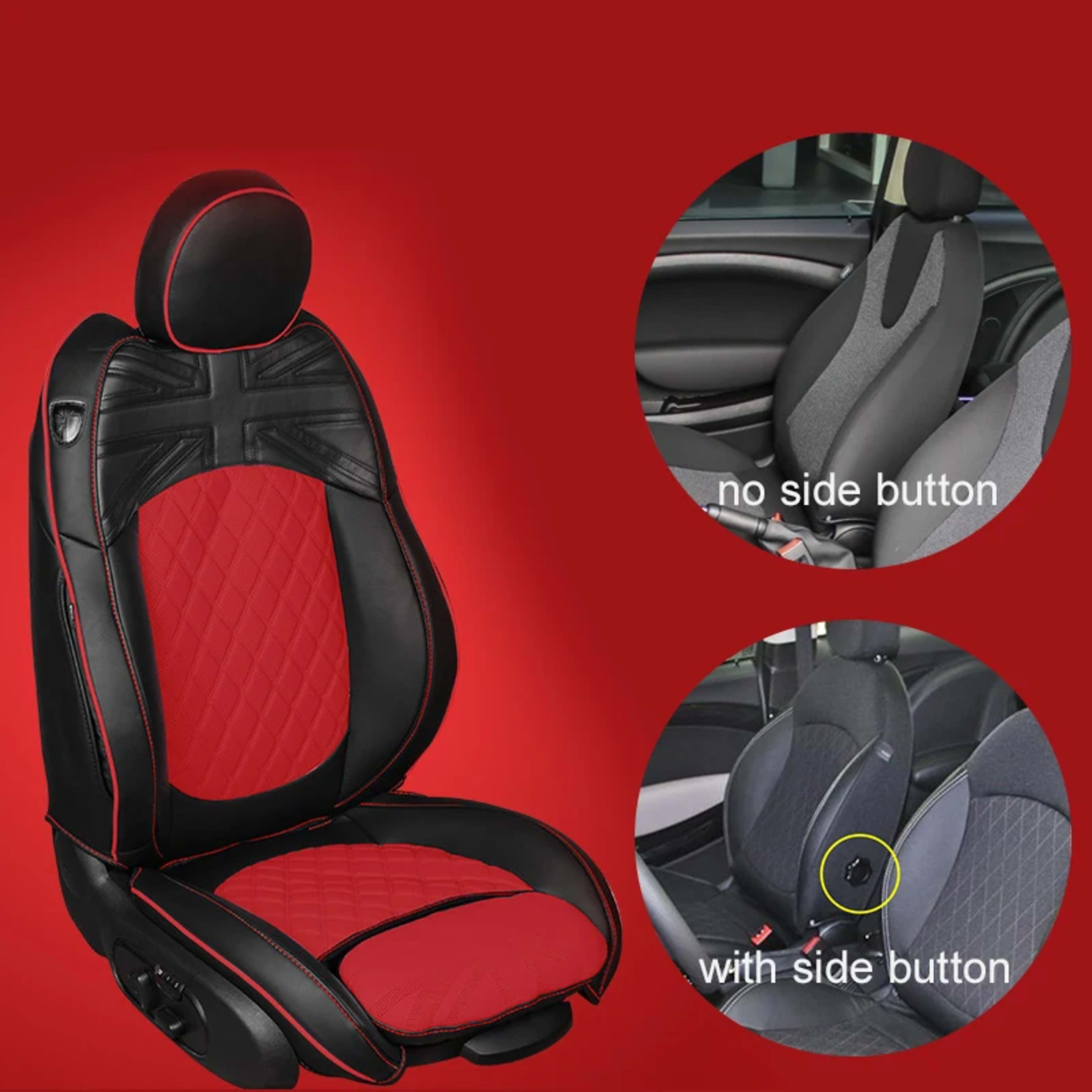 Car Accessories for MINI Cooper R50 R53 HATCHBACK R55 Clubman R56 R57 CABRIO R60 Countryman Custom  Seat Covers Leather  9