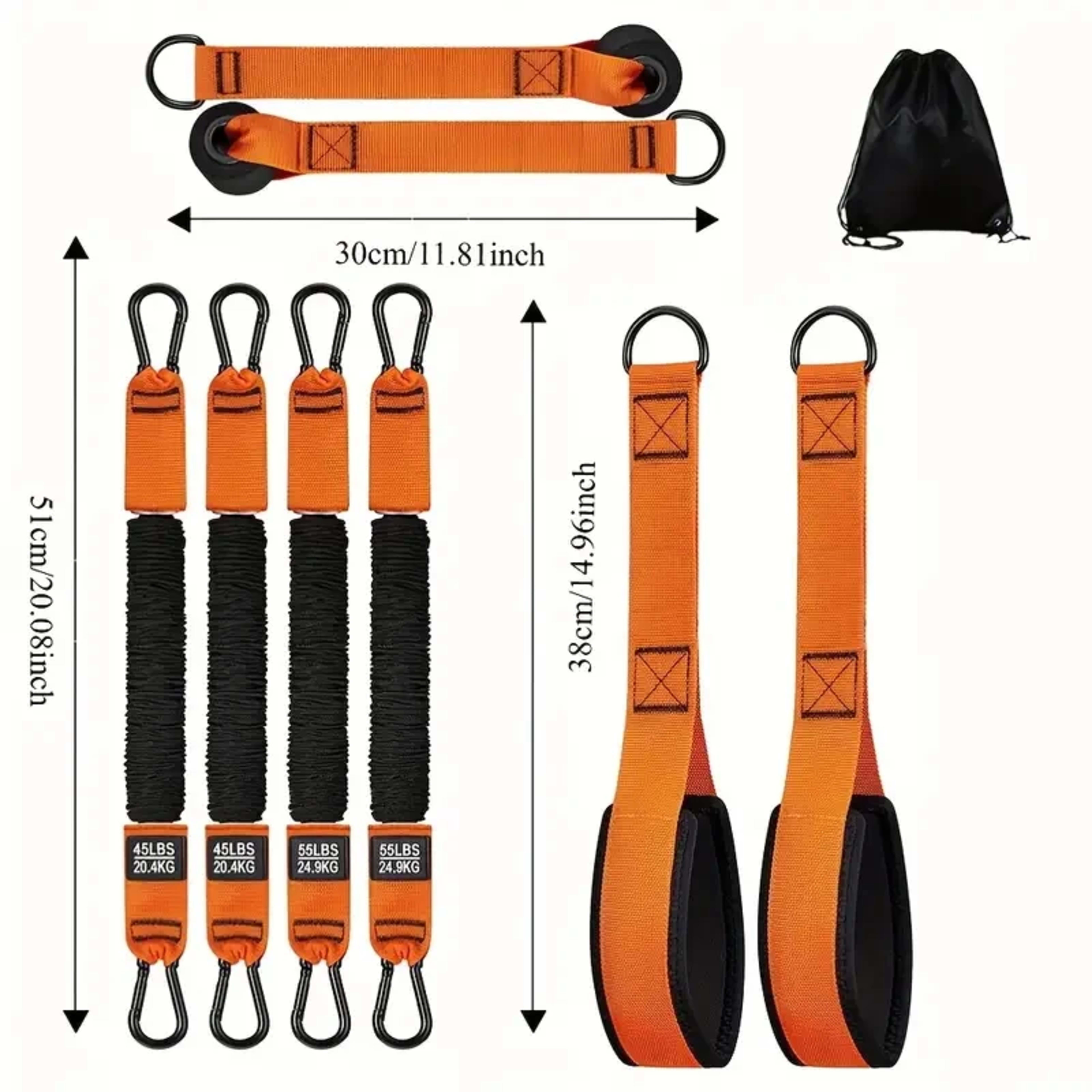 Home fitness equipment. A resistance band used for downward pressure and other exercises to shape your triceps, latissim 2