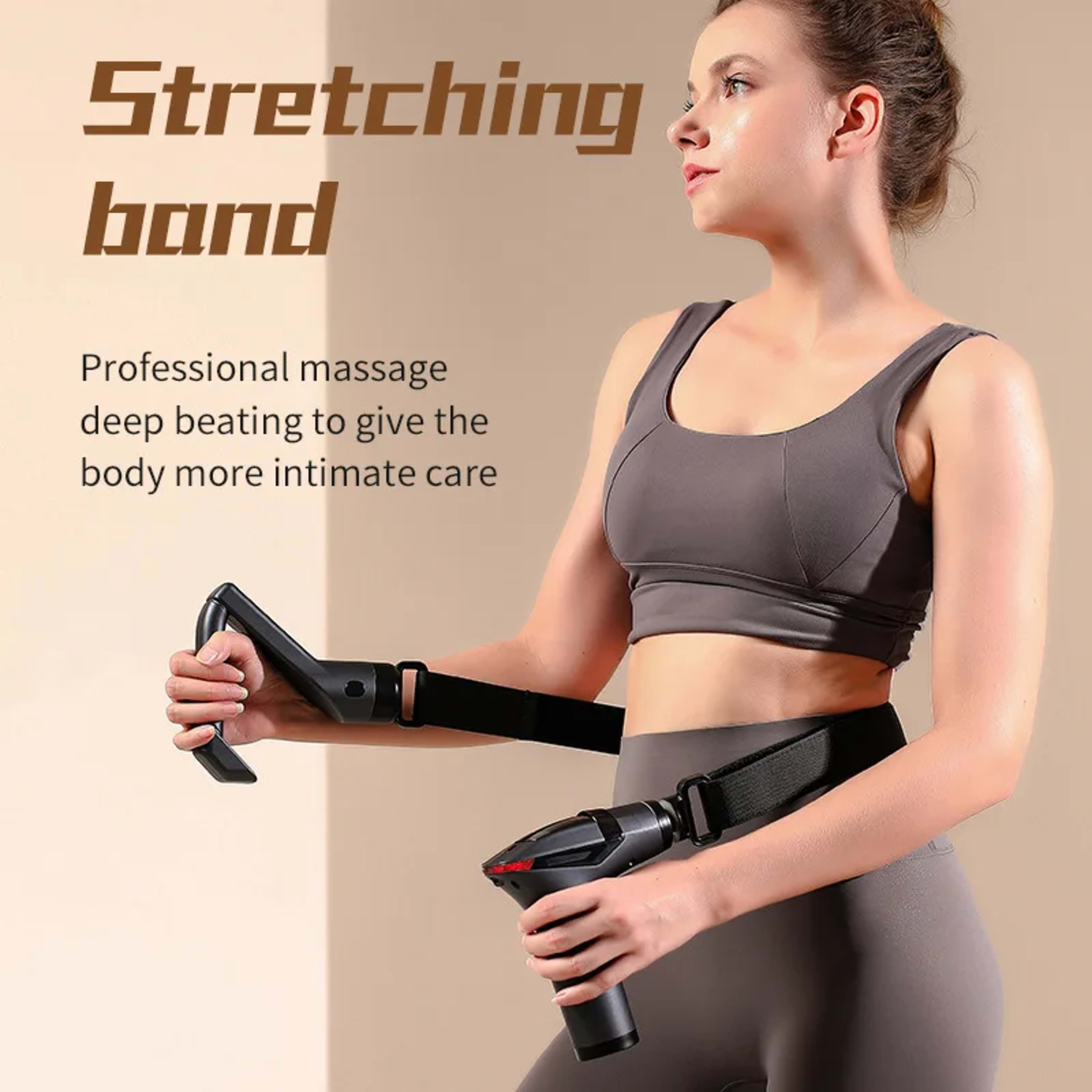 Hot Selling Long-handle Electric Massage Gun: Multifunctional for Muscle Relaxation, Deep Tissue Percussion Relief 3