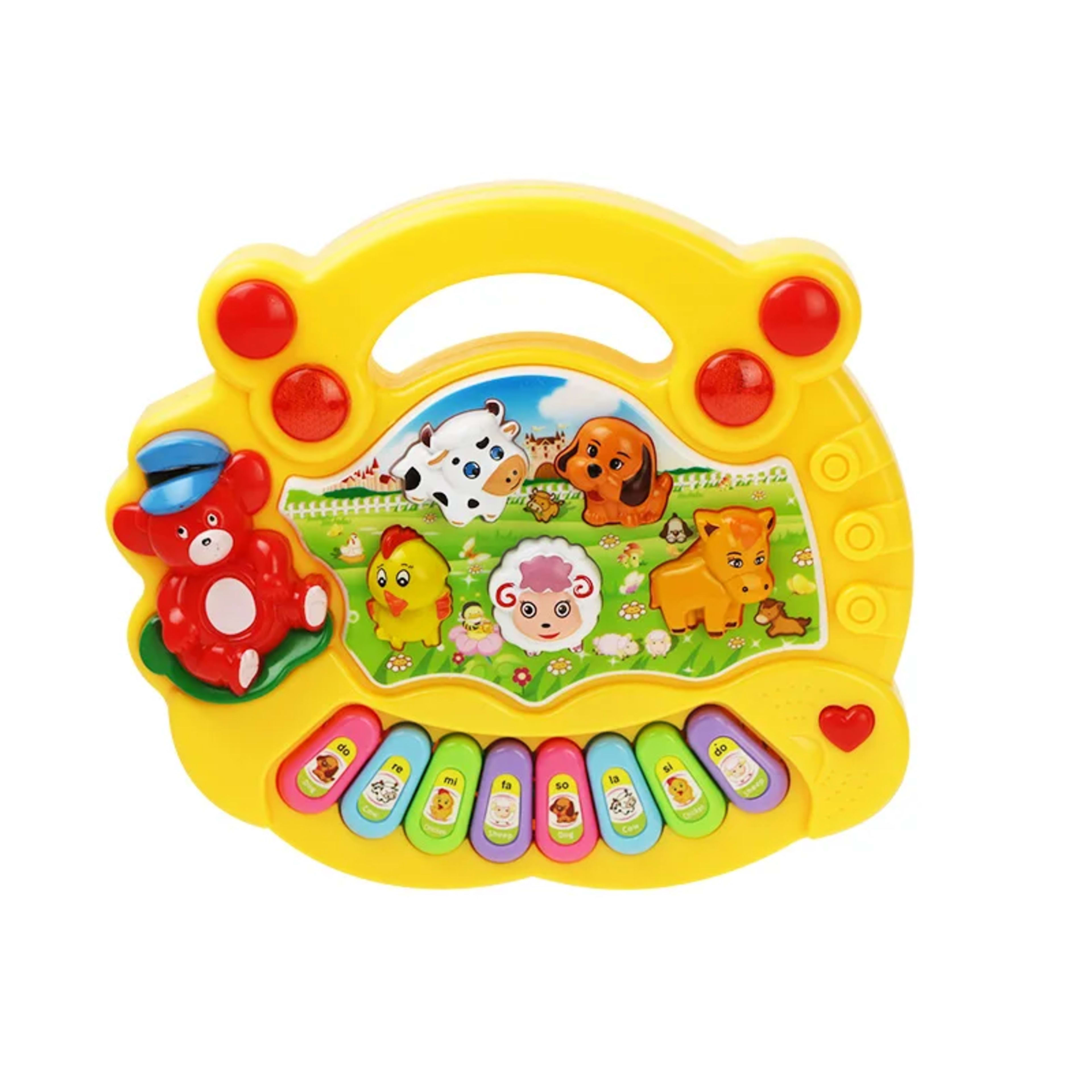 Baby Musical Toy with Animal Sound Kids Piano Keyboard Electric Flashing Music Instrument Early Educational Toys for Chi 8