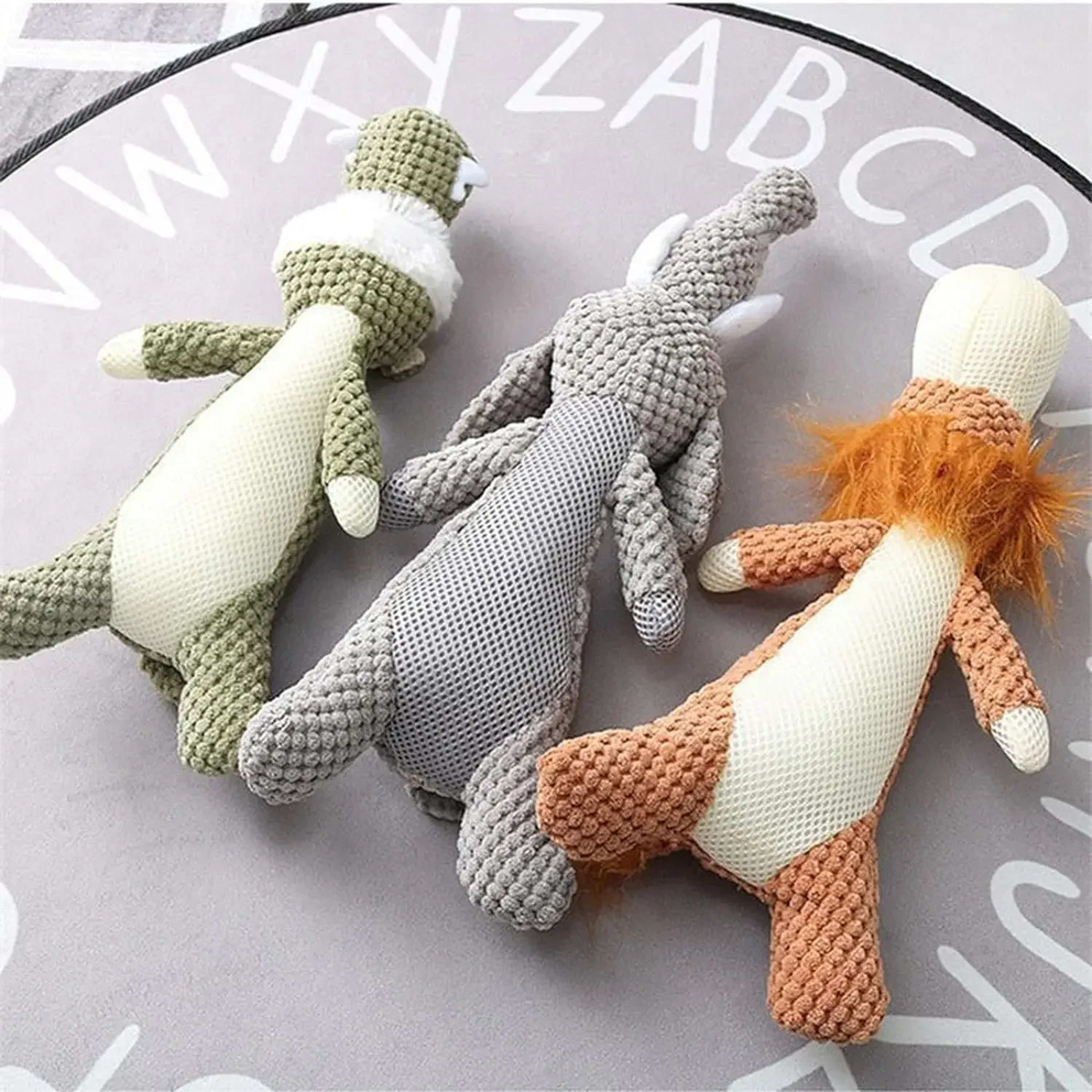 Pet Dog Toy For Large Dogs Cute Plush Squeak Stuffed Toys Fleece Durable Chewing Cute Soft Toy Pet Molar Toy Dog Accesso 3
