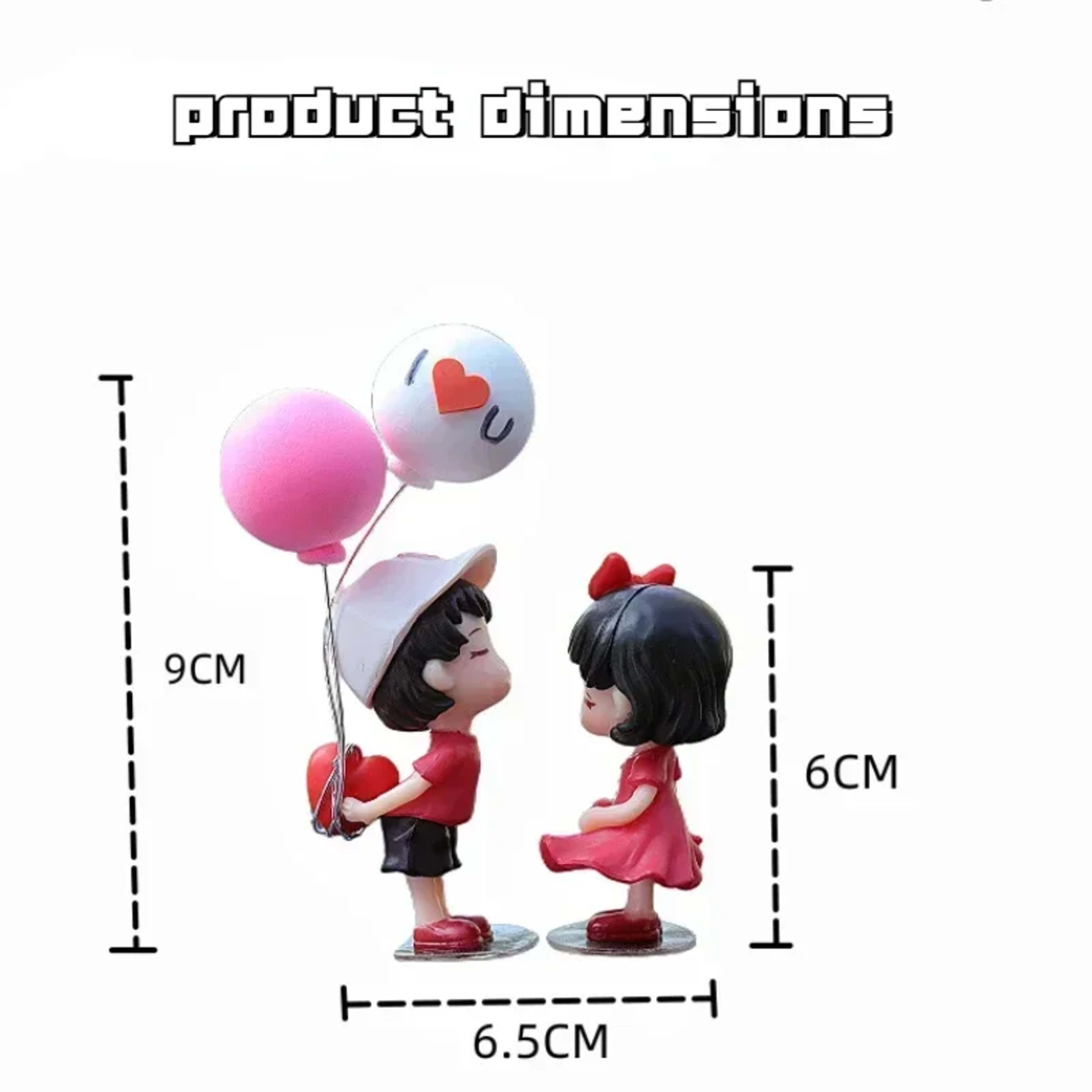 Car Accessories Interior Woman Ornament Cute Creative Desktop Couple Valentine's Day Present Car Center Console Decorati 3