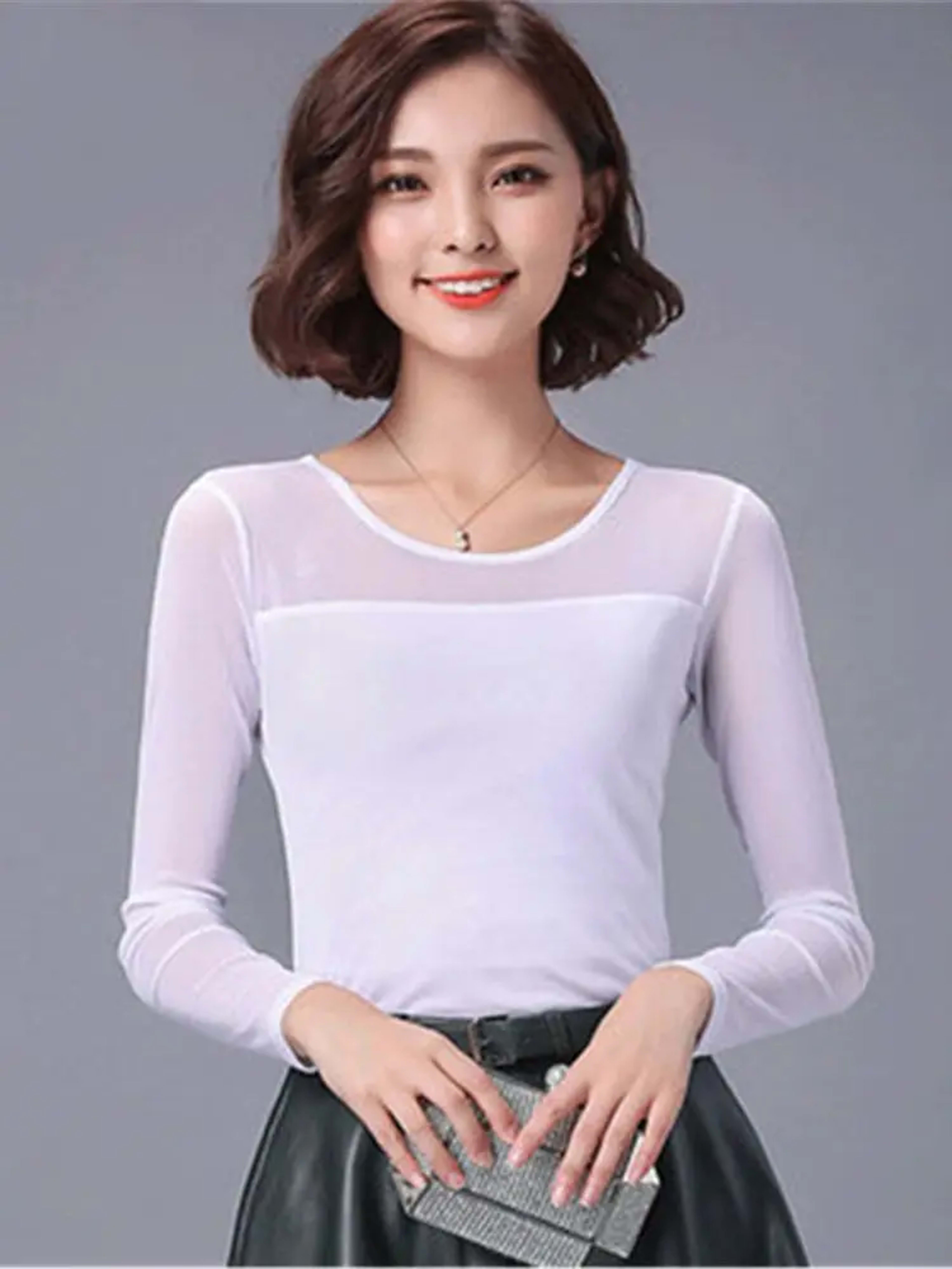 Blusas 2022 Autumn Winter Lace Blouse Fashion Crochet Lace Tops Long Sleeve Shirt Women Blouses Red Black Blue White Bas 16