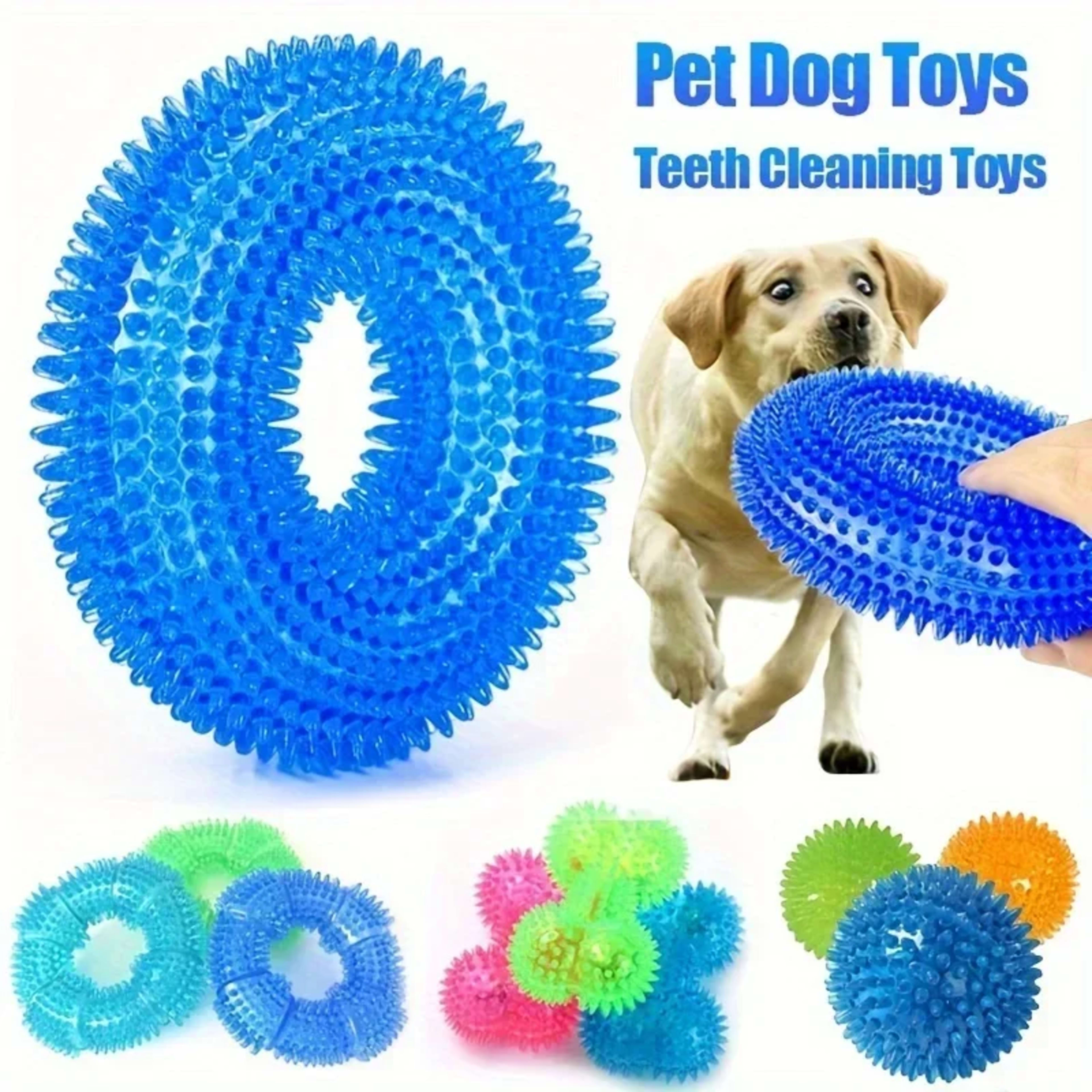Dog toy sound balls are suitable for pets to resist biting, squeezing, chewing, gripping, and grinding their teeth 1