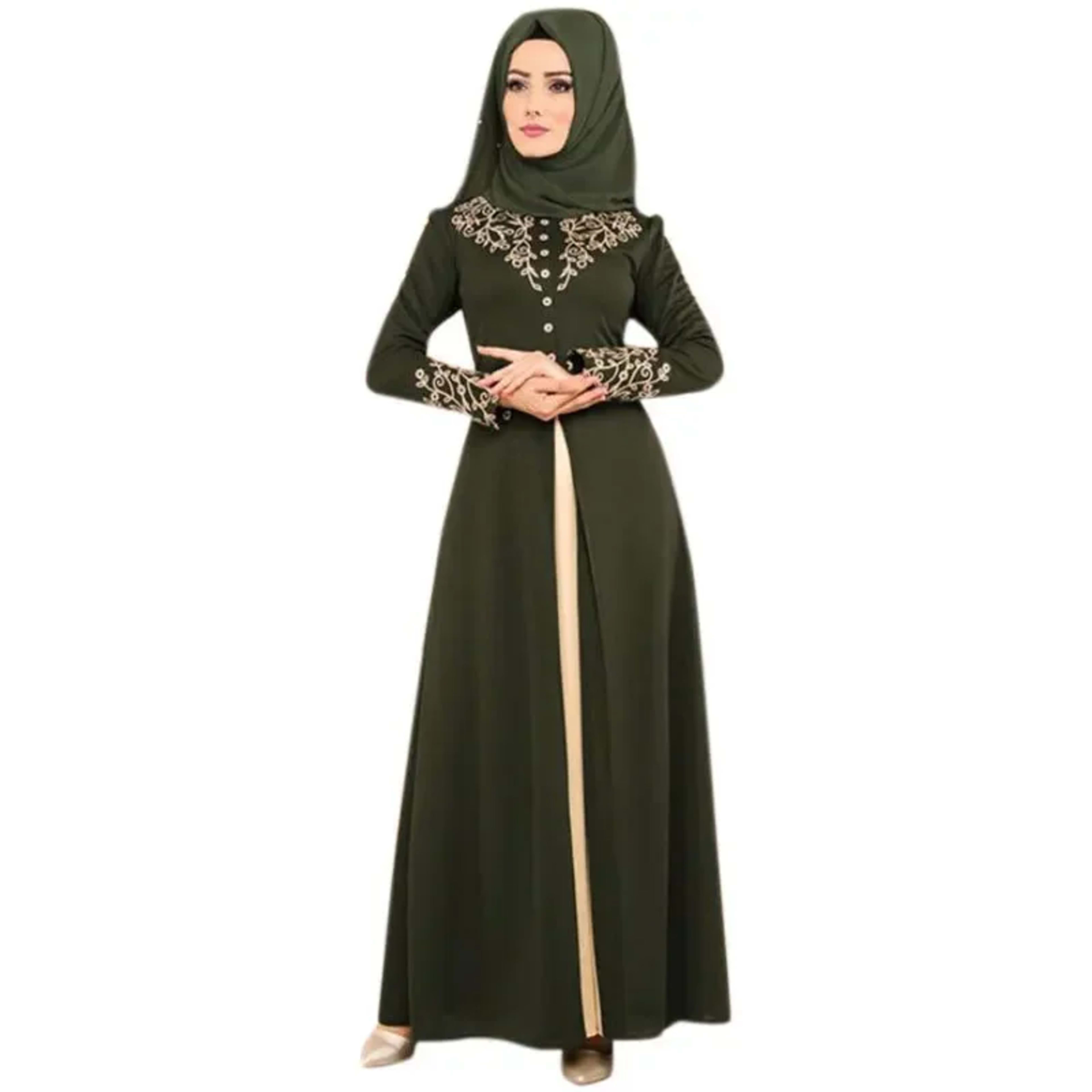 Muslim Dress Womens  Fashion Abaya Dubai  Appliques  Turkey   Women Elegant Long 5