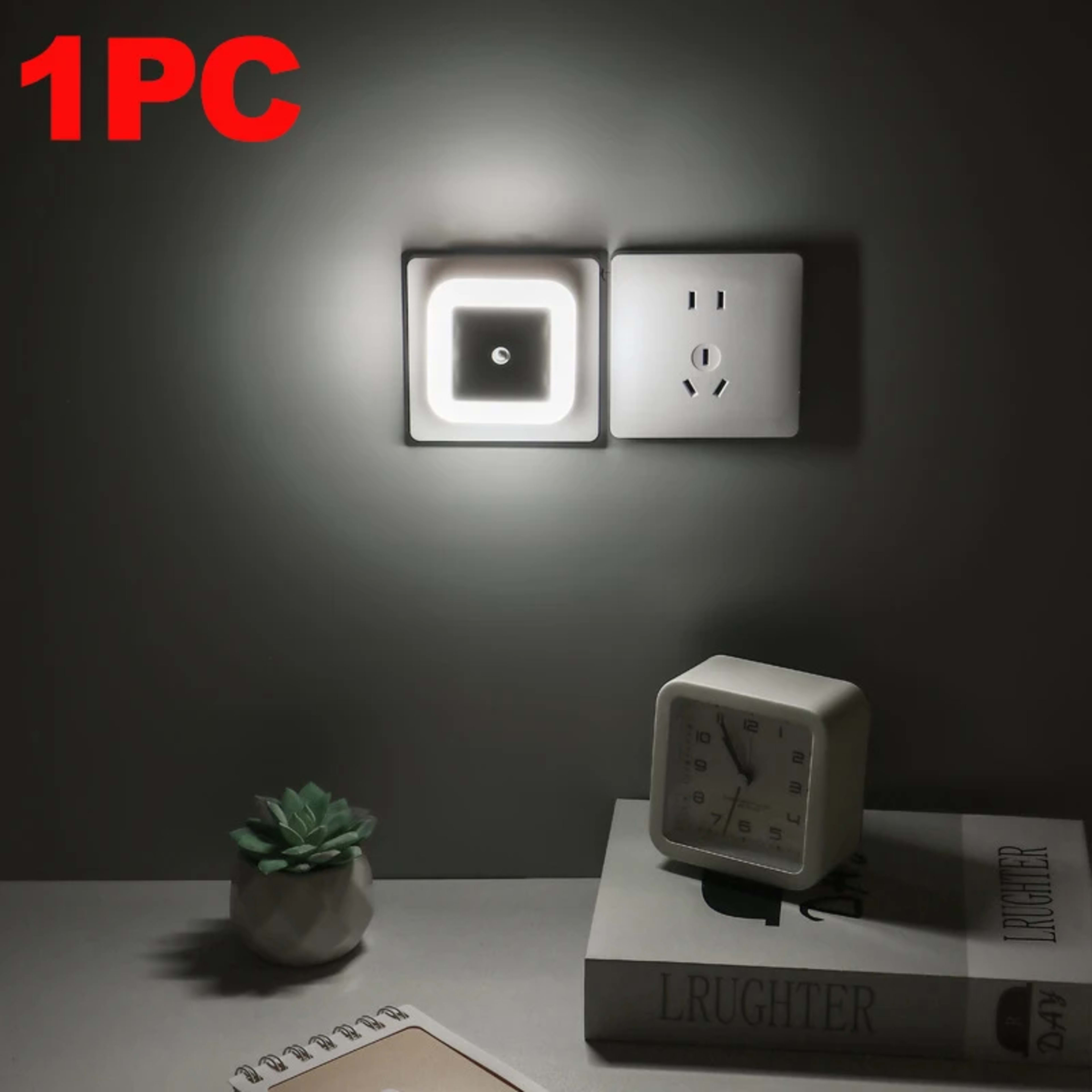 LED Atmosphere Lamp,Modern Decorative Lighting,EU Plug Touch Control Fixture,Portable Nightlight,Bedroom,Staircase