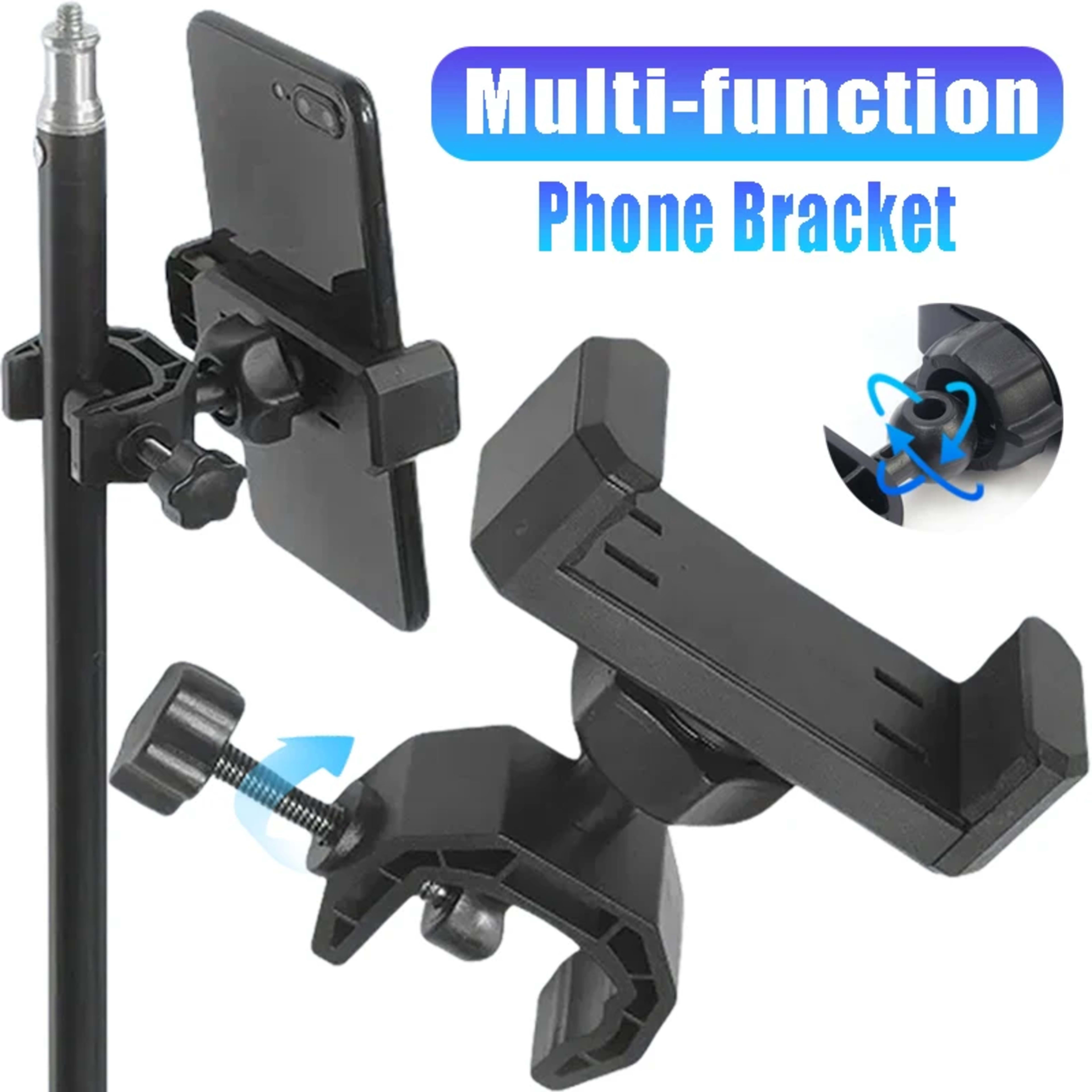 Live Multi-function Tripod Phone Bracket Universal Clip-on CellPhone Holder Webcast Fixed Clip Accessories for iPhone Sa 1