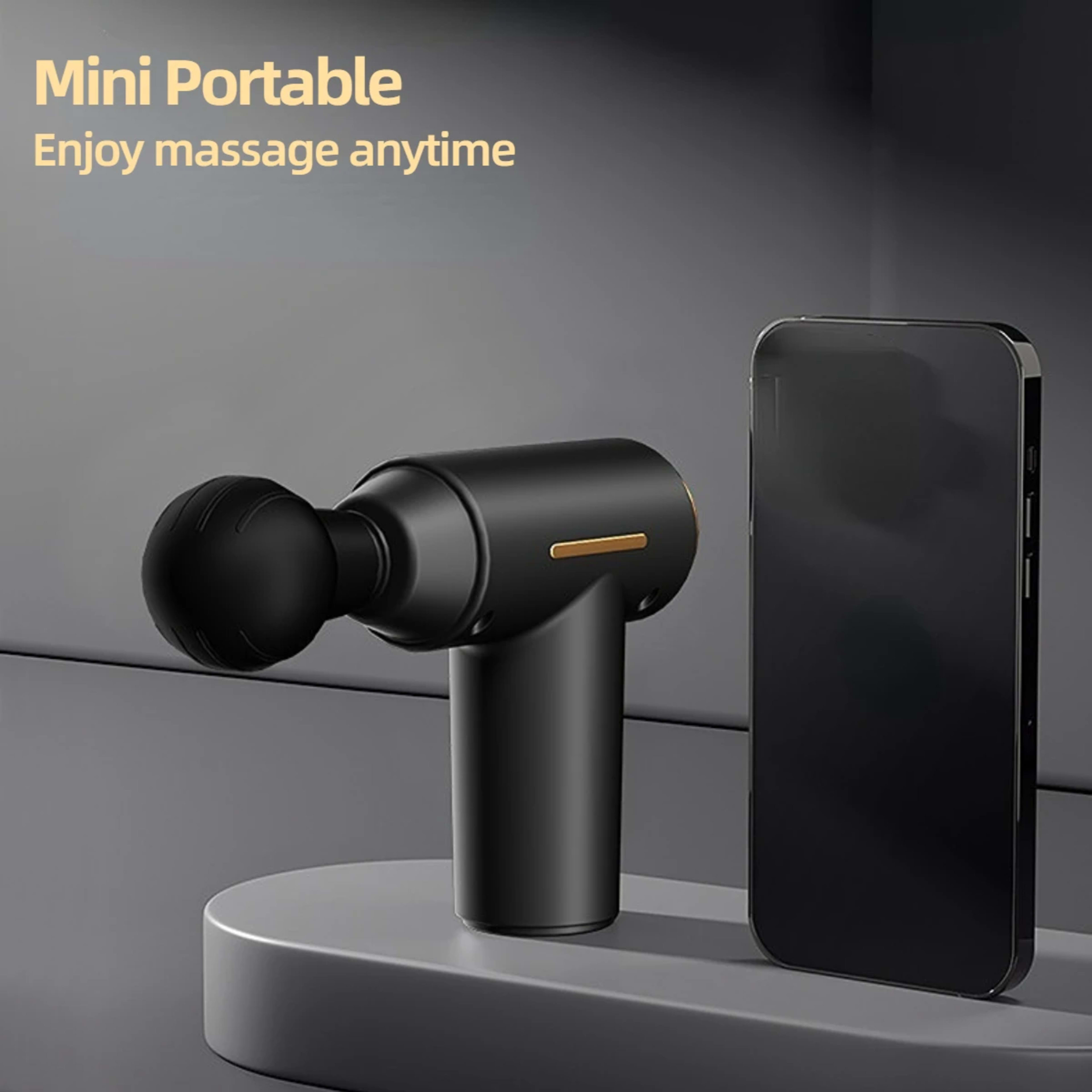 Portable Mini Muscle Massage Gun Vibration Massage Gun Body Neck Back Pain Gout Relief Deep Muscle Relaxation Massager T