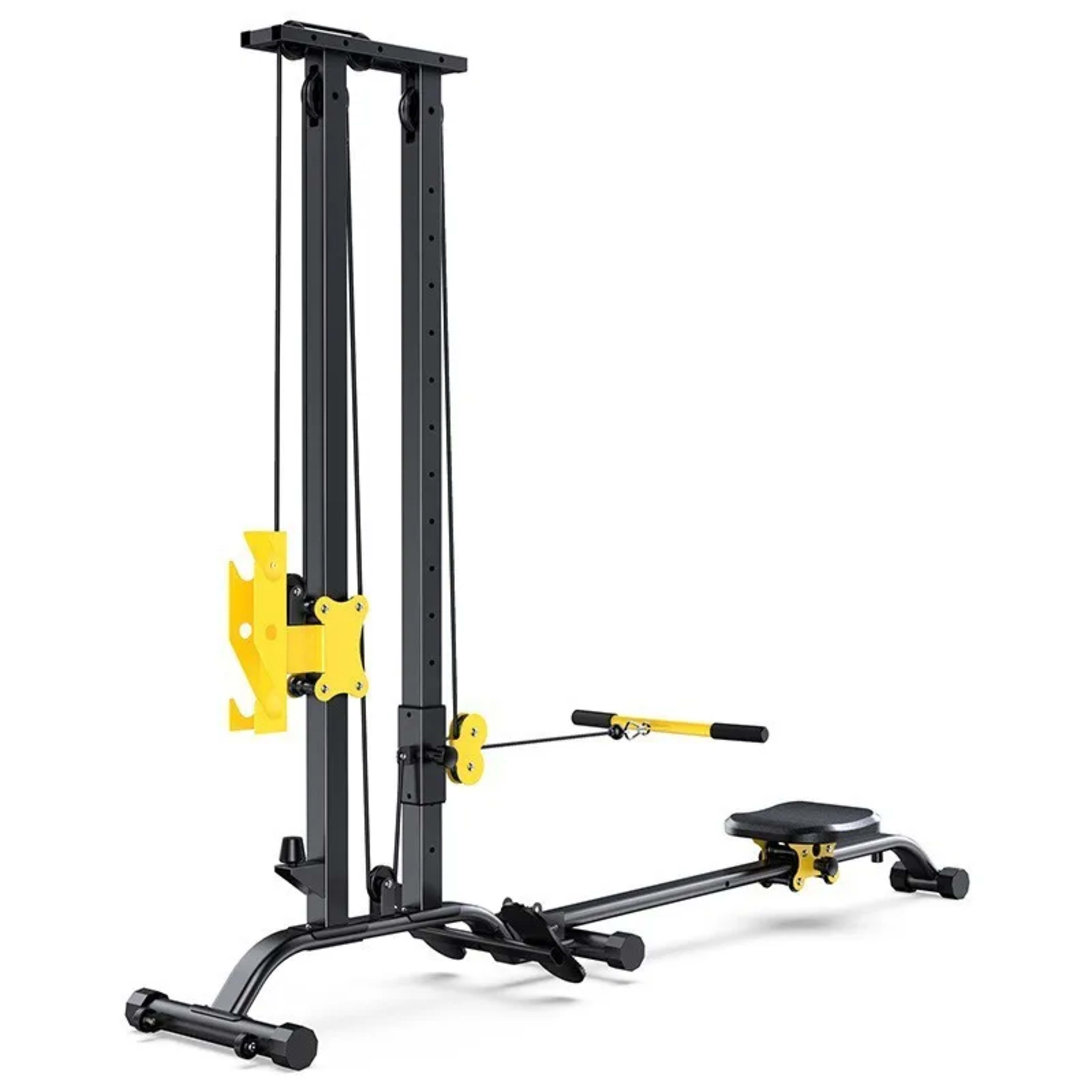 Multifunctional Rowing Machine, Fitness Equipment, High Pull Frame, dumbbell, Integrated Training Device
