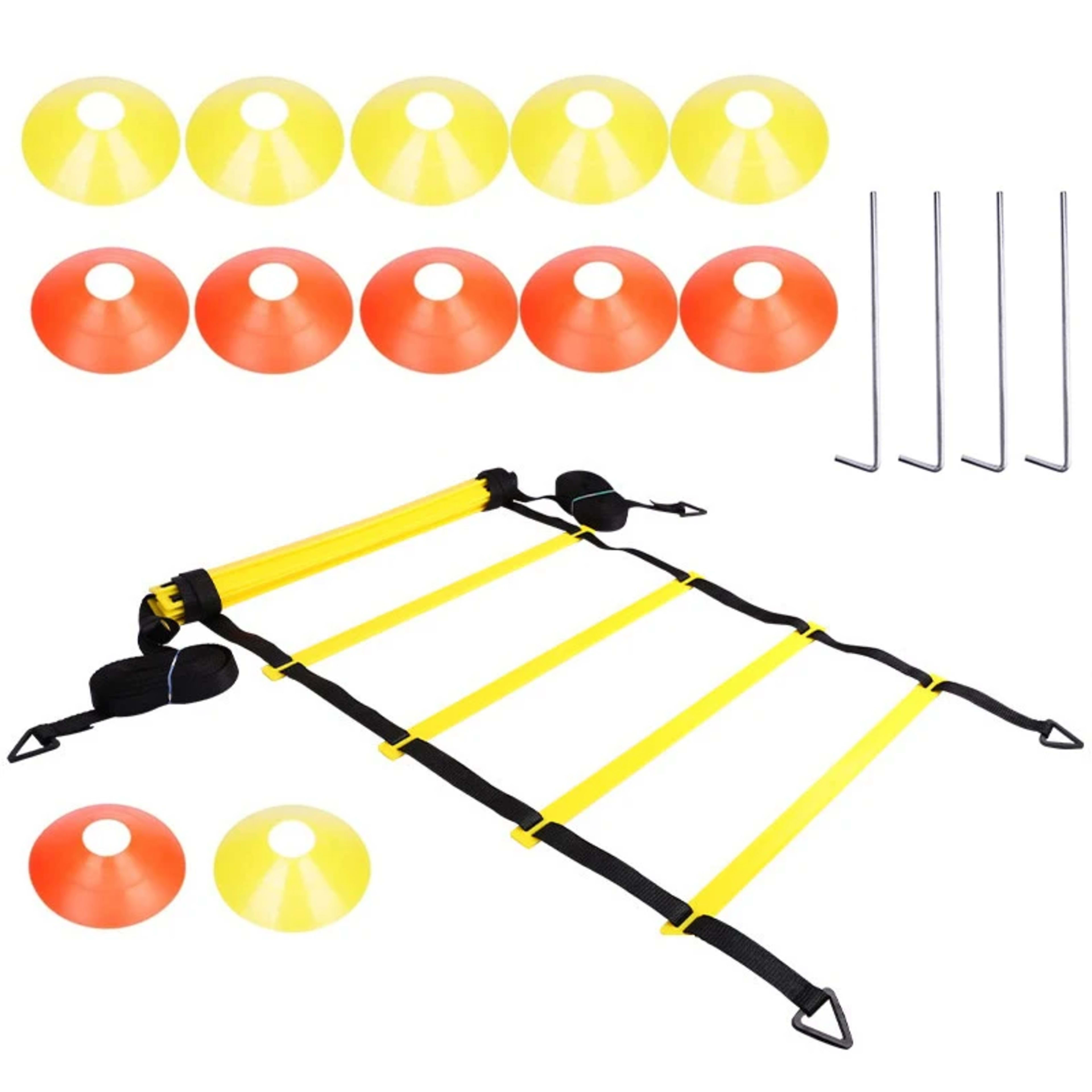Agility Training Football Soccer Equipment, Fitness Training Disc Cones Ladder Chute Running Umbrella for Speed Balance  2